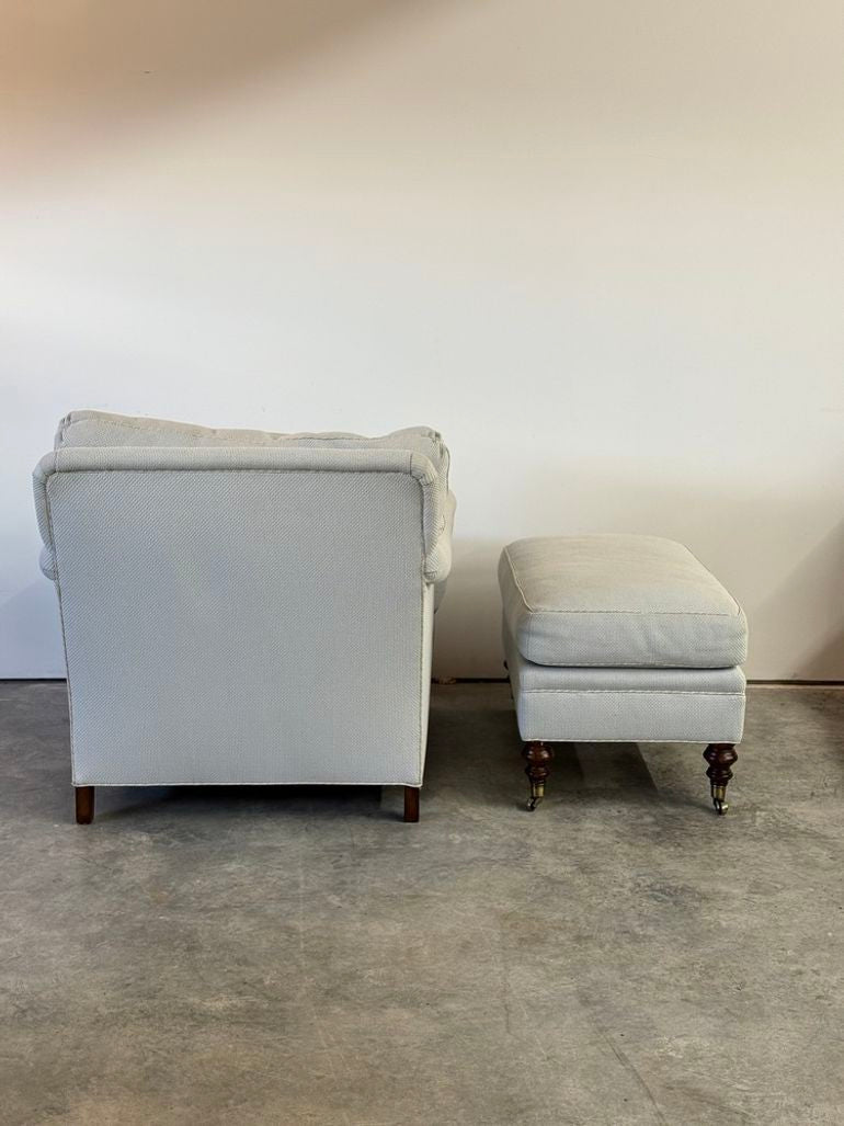 Mittman Ferrell Designer Club Chair and ottoman