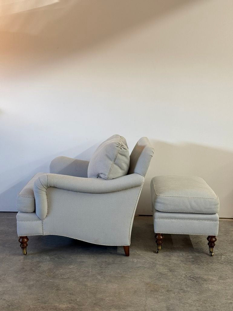 Mittman Ferrell Designer Club Chair and ottoman