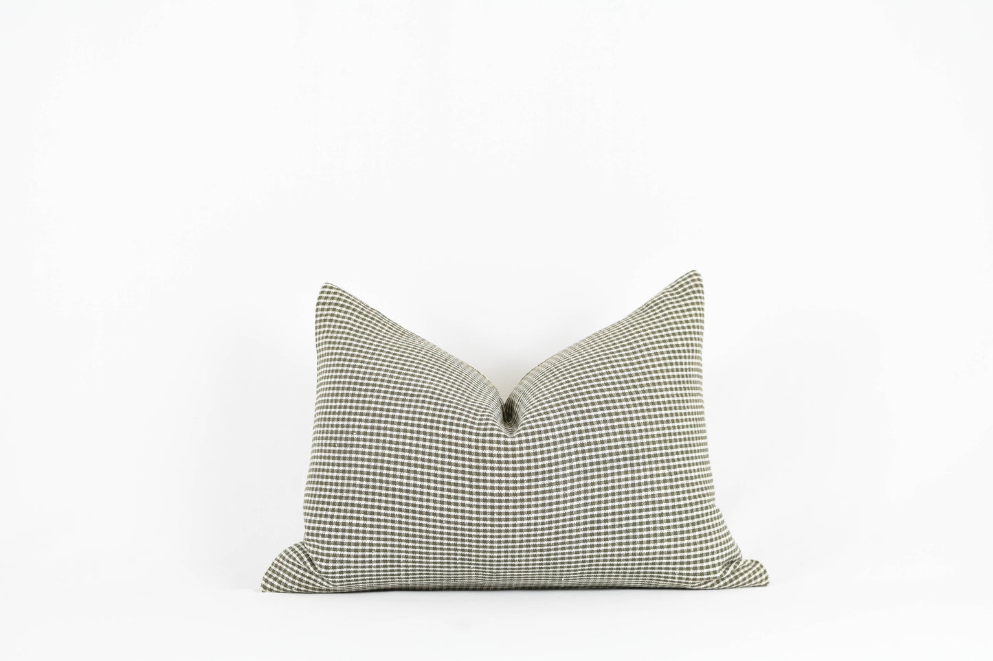 Georgie Green Check Pillow