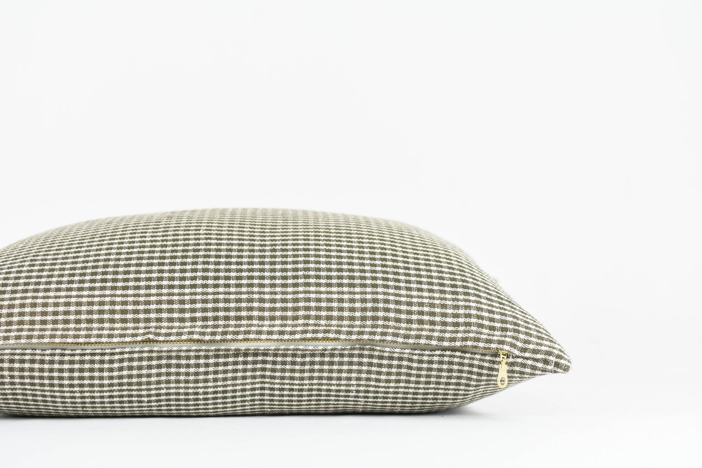Georgie Green Check Pillow