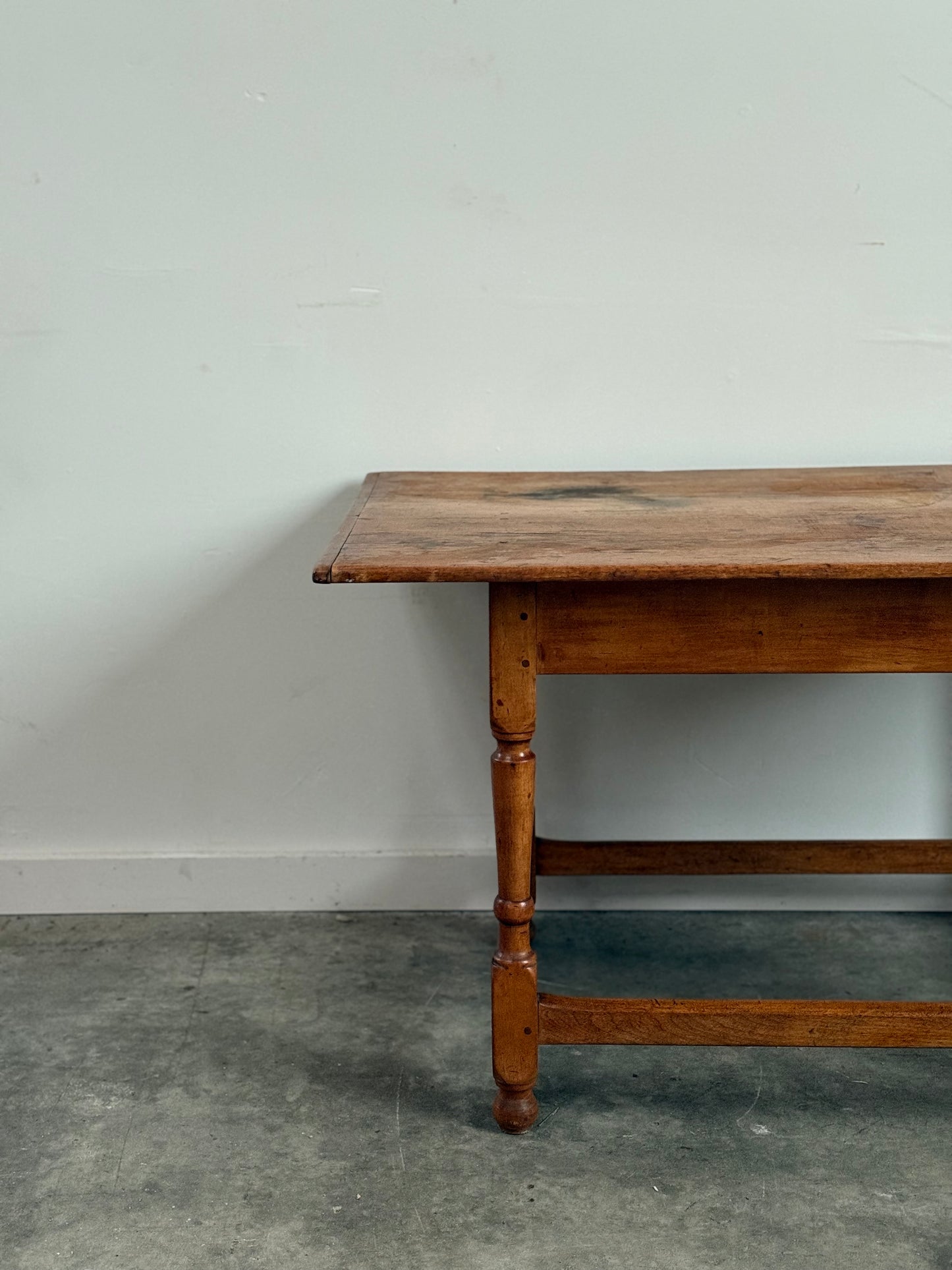 Maple Tap Table With Breadboard Ends.