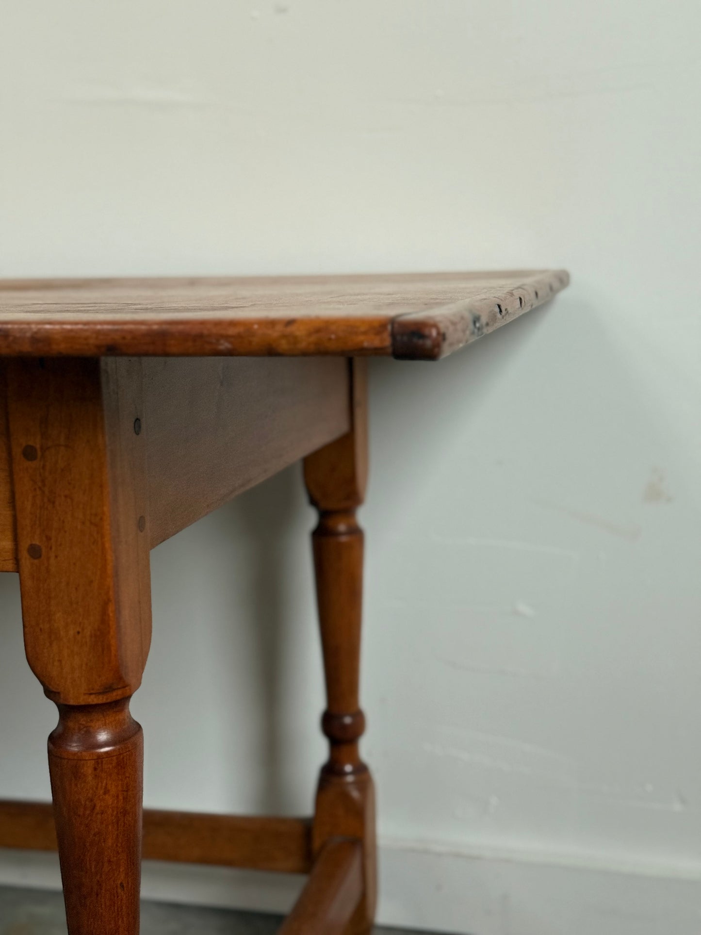 Maple Tap Table With Breadboard Ends.