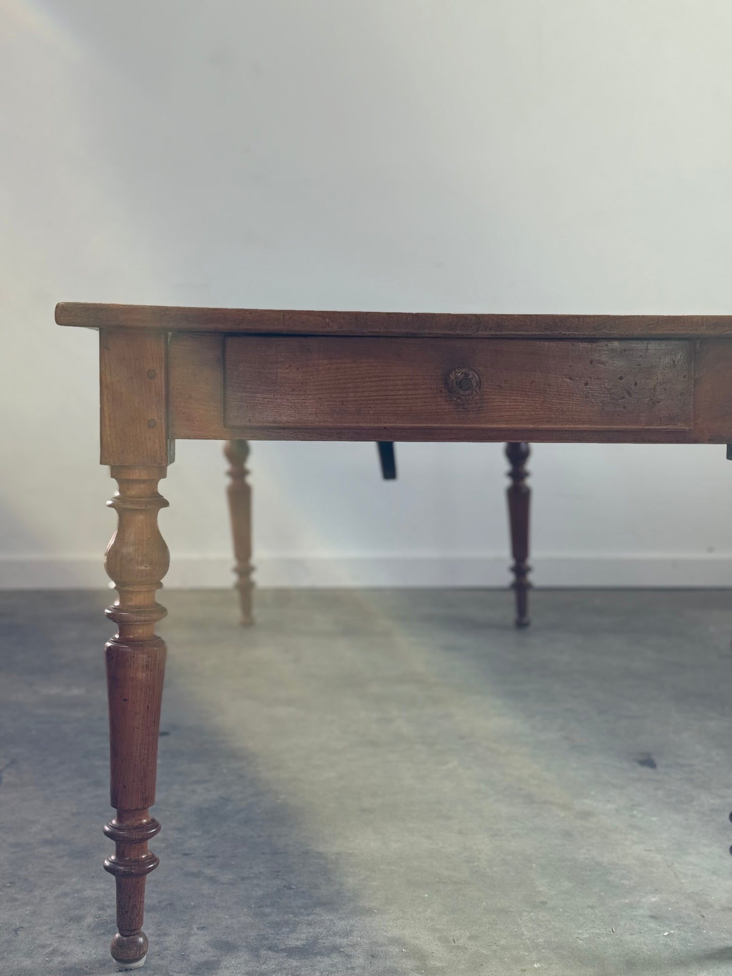 Large Pine Harvest Table with Extension