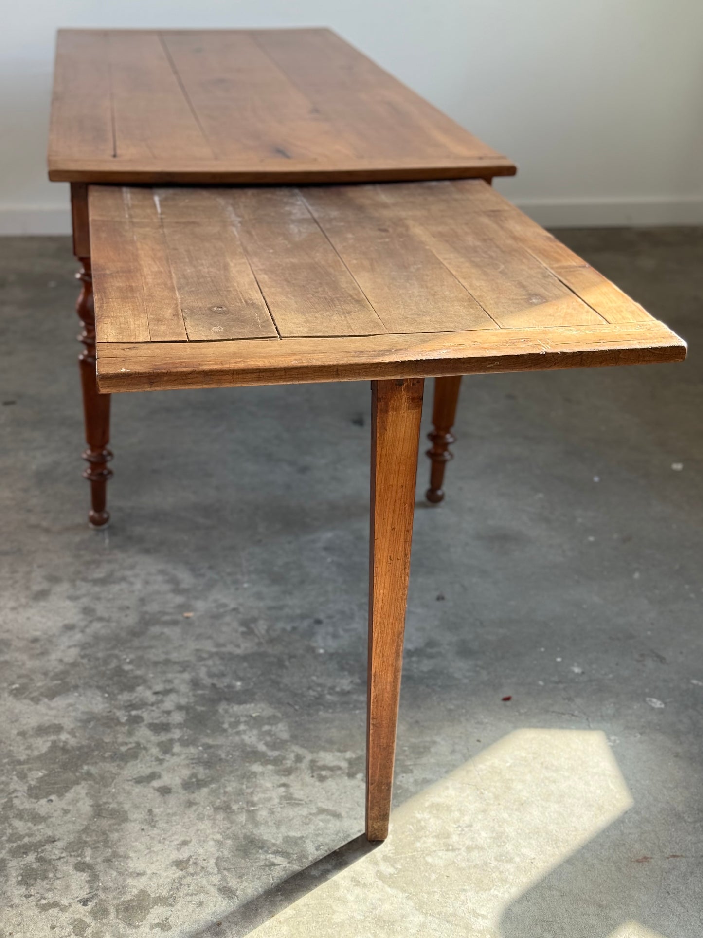 Large Pine Harvest Table with Extension
