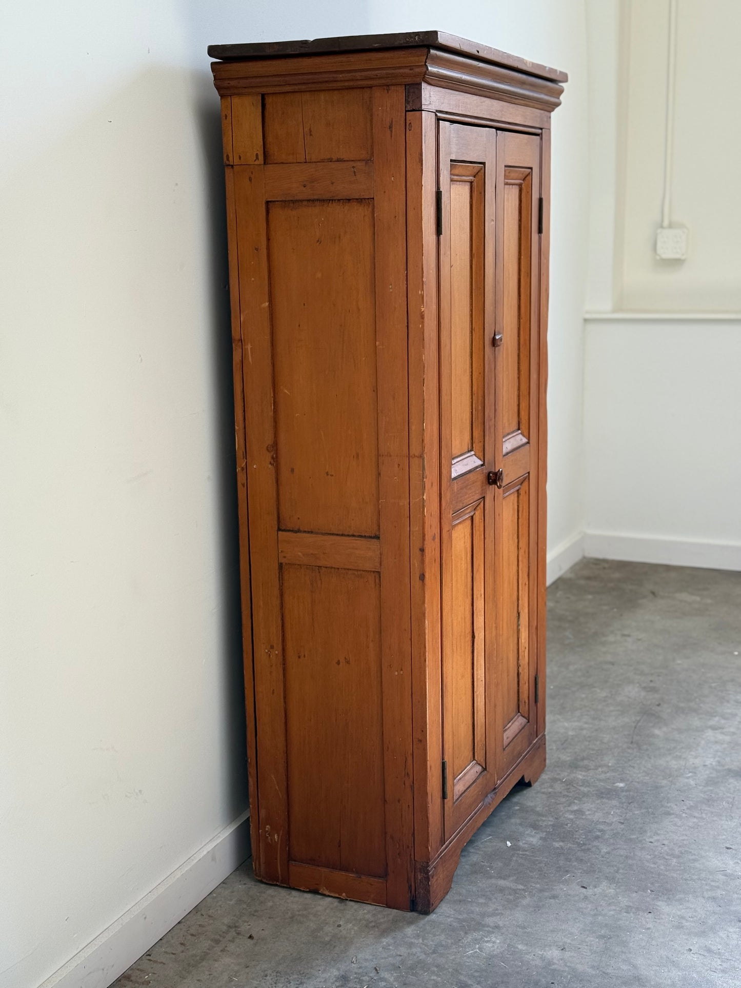 Antique American Petite Two Door Cupboard C.1900