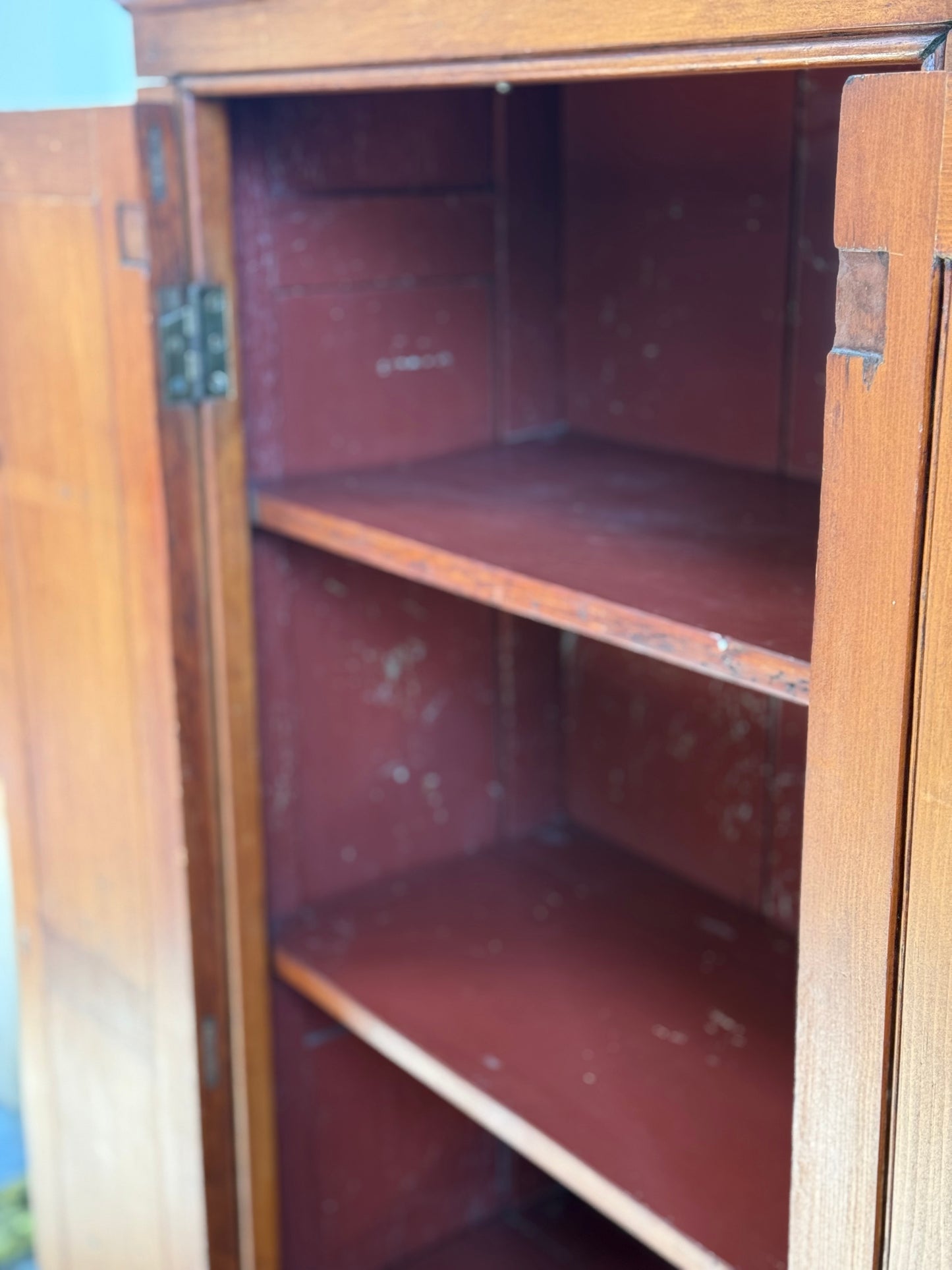 Antique American Petite Two Door Cupboard C.1900