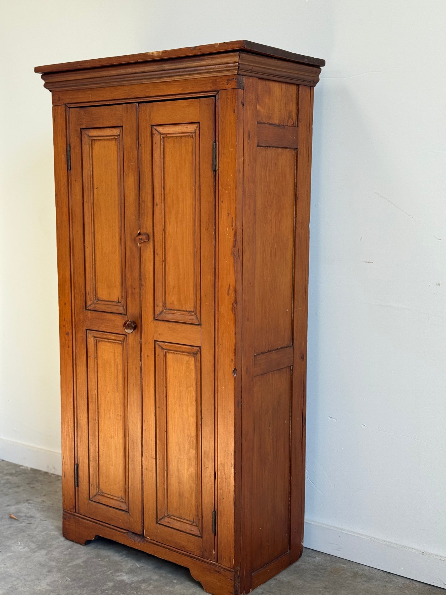 Antique American Petite Two Door Cupboard C.1900