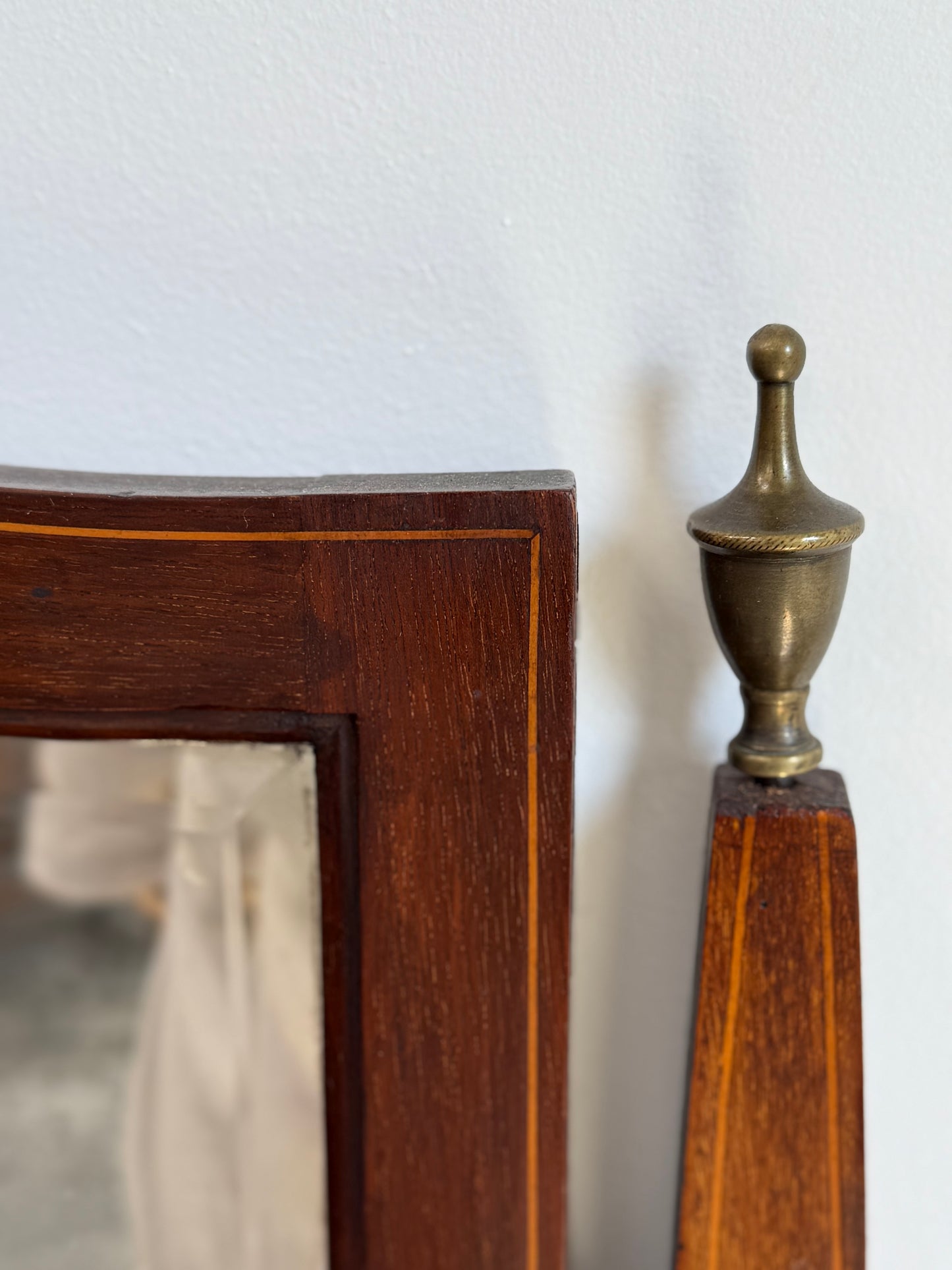 George III Style Inlaid Mahogany Dressing Table
