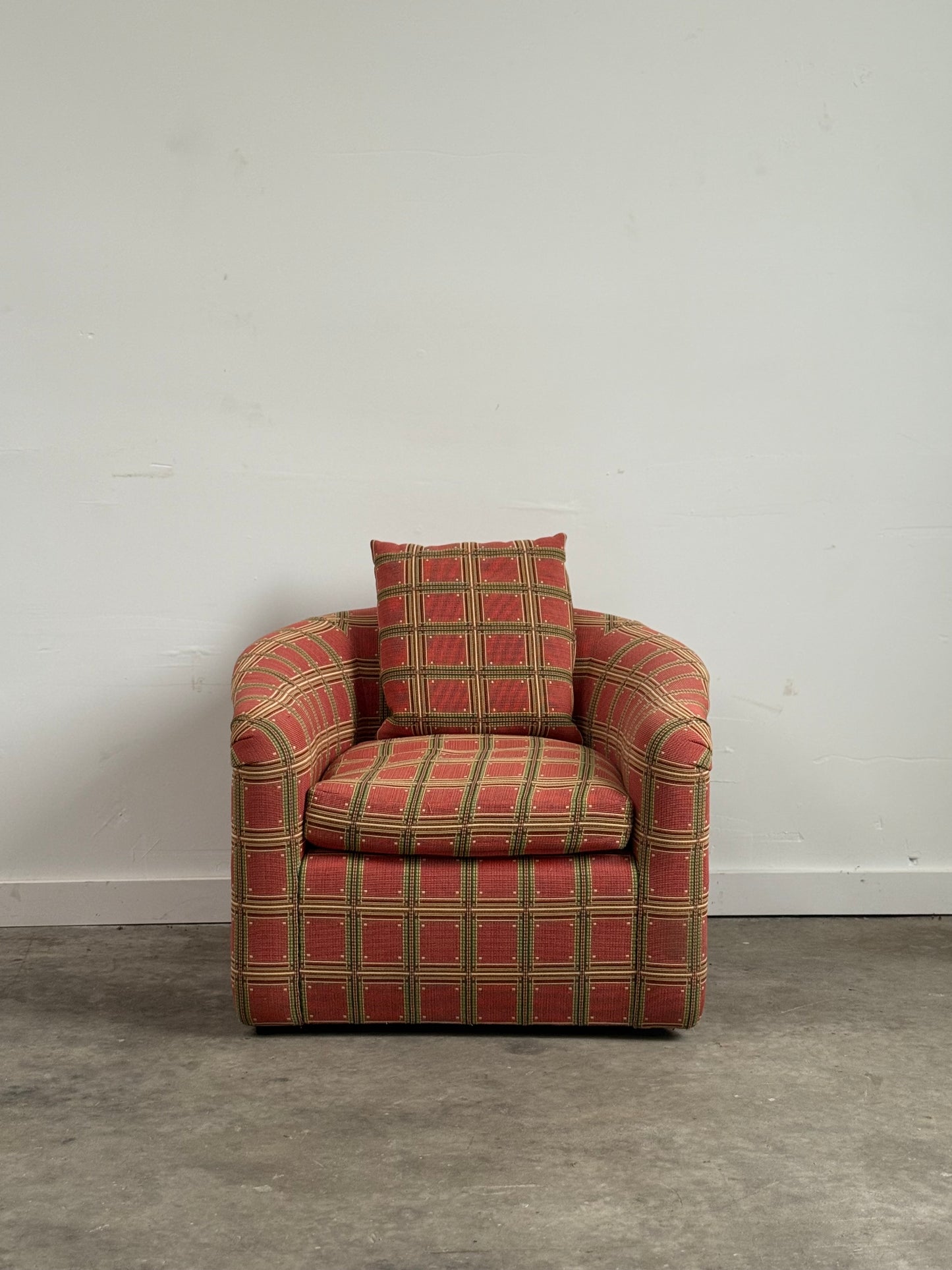 Custom Swivel Club Chair