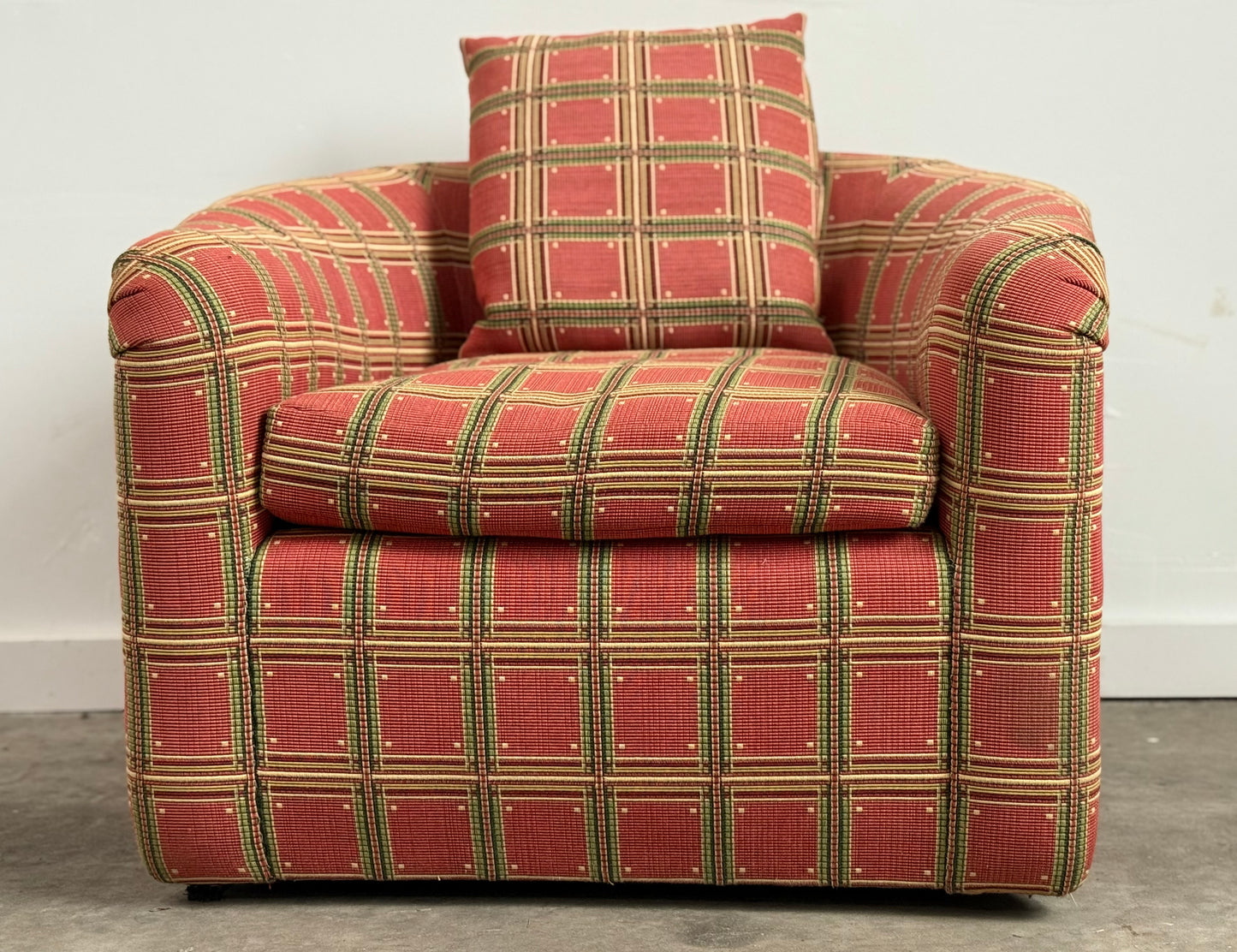 Custom Swivel Club Chair