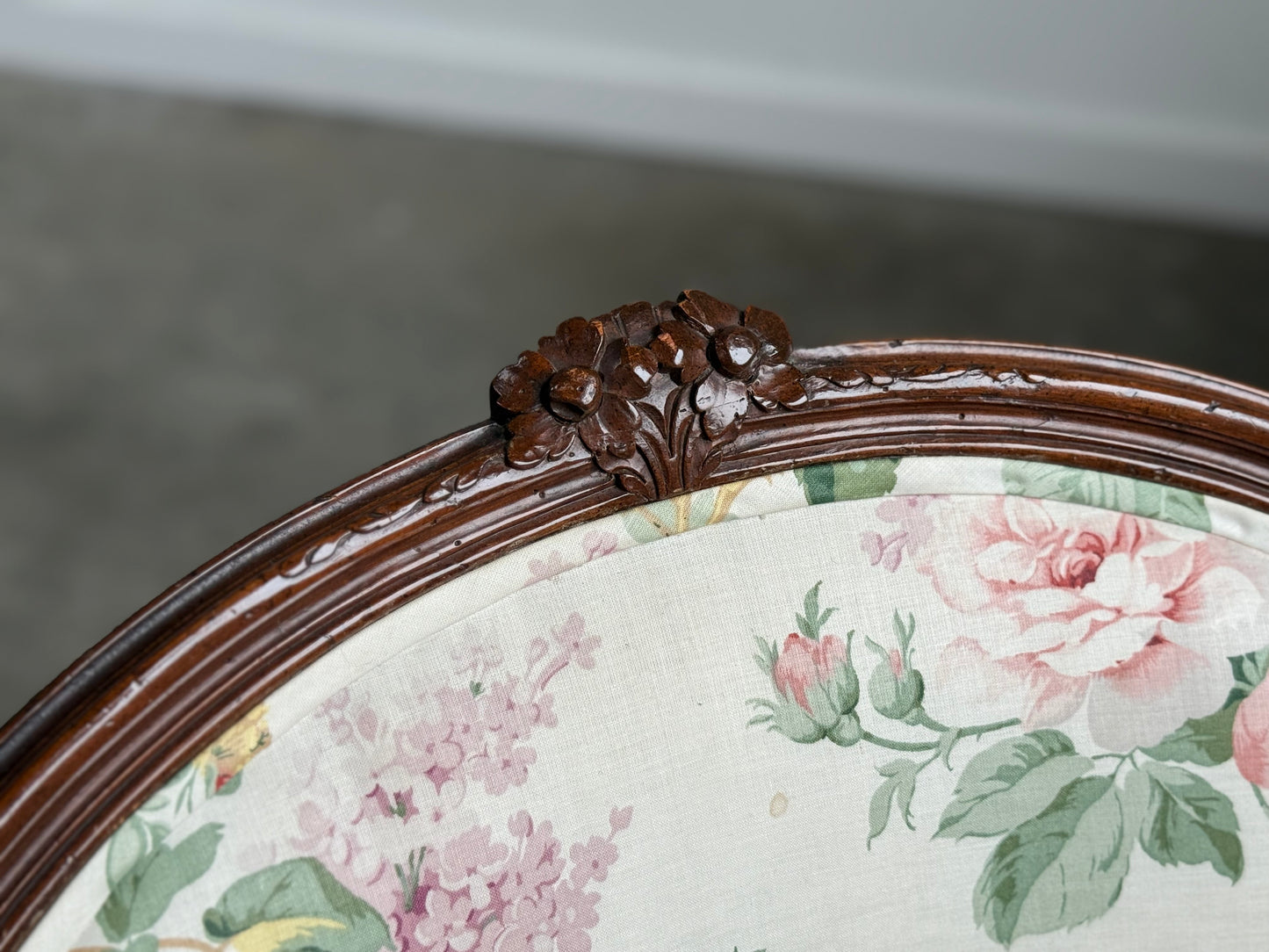 Louis XV Upholstered Bergere Chair