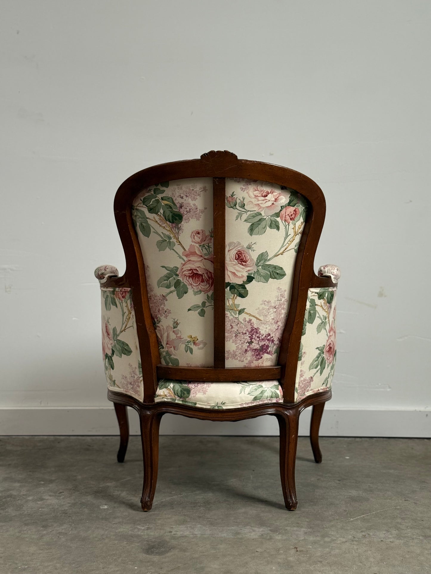 Louis XV Upholstered Bergere Chair
