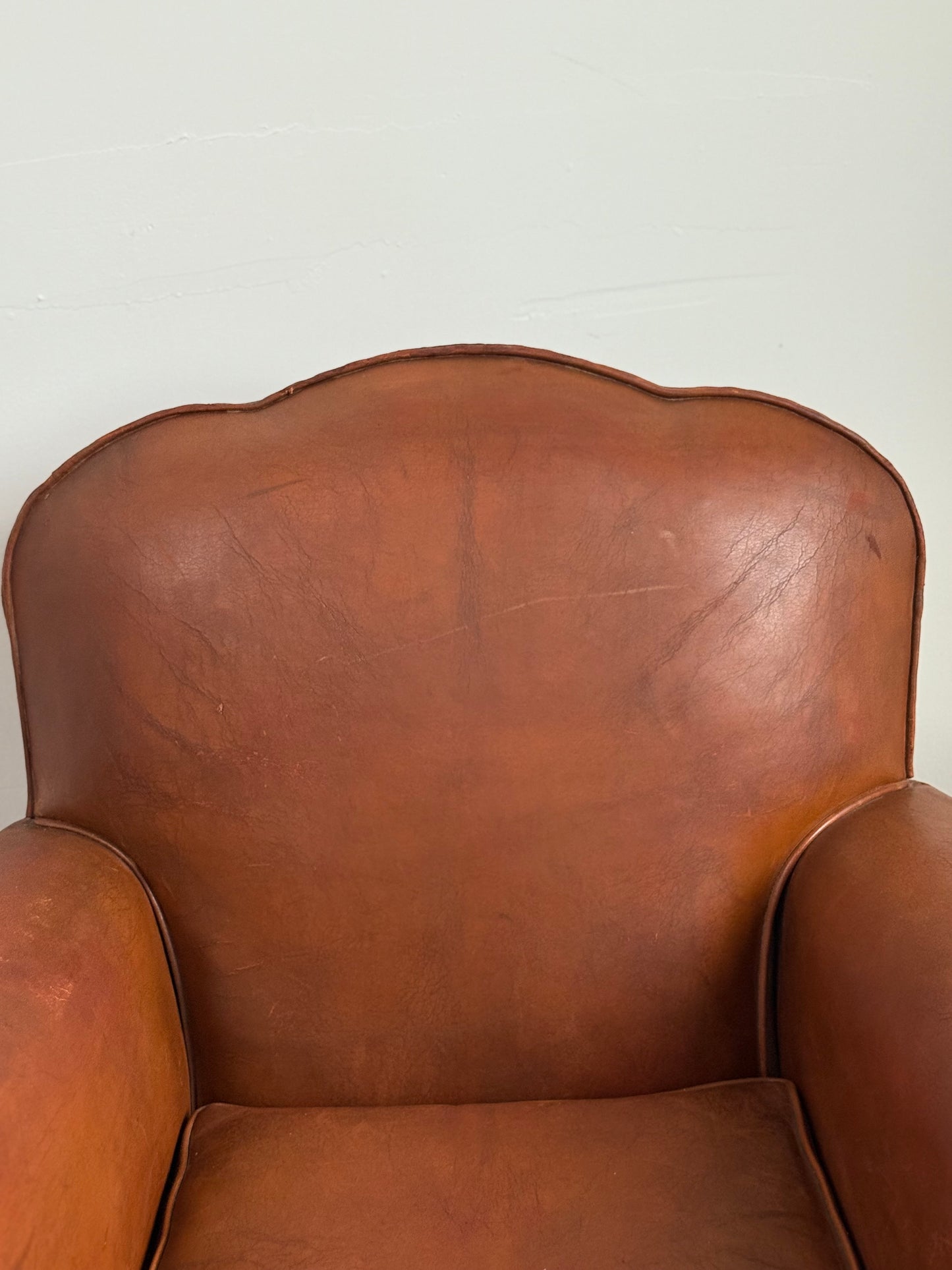 Pair of French Art Deco Club Chairs C. 1930