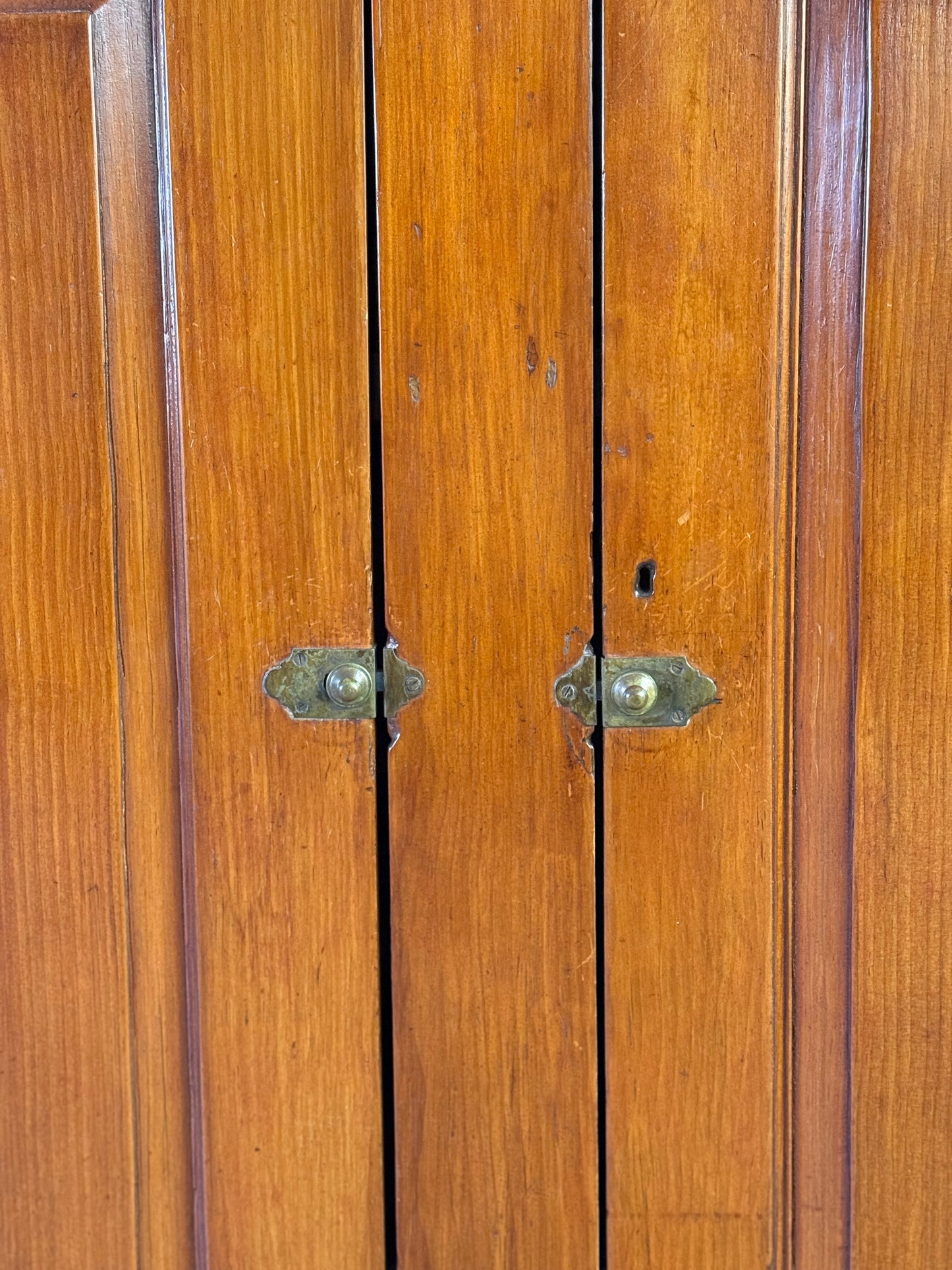 Antique Pine Cupboard On Turned Legs 19th c.