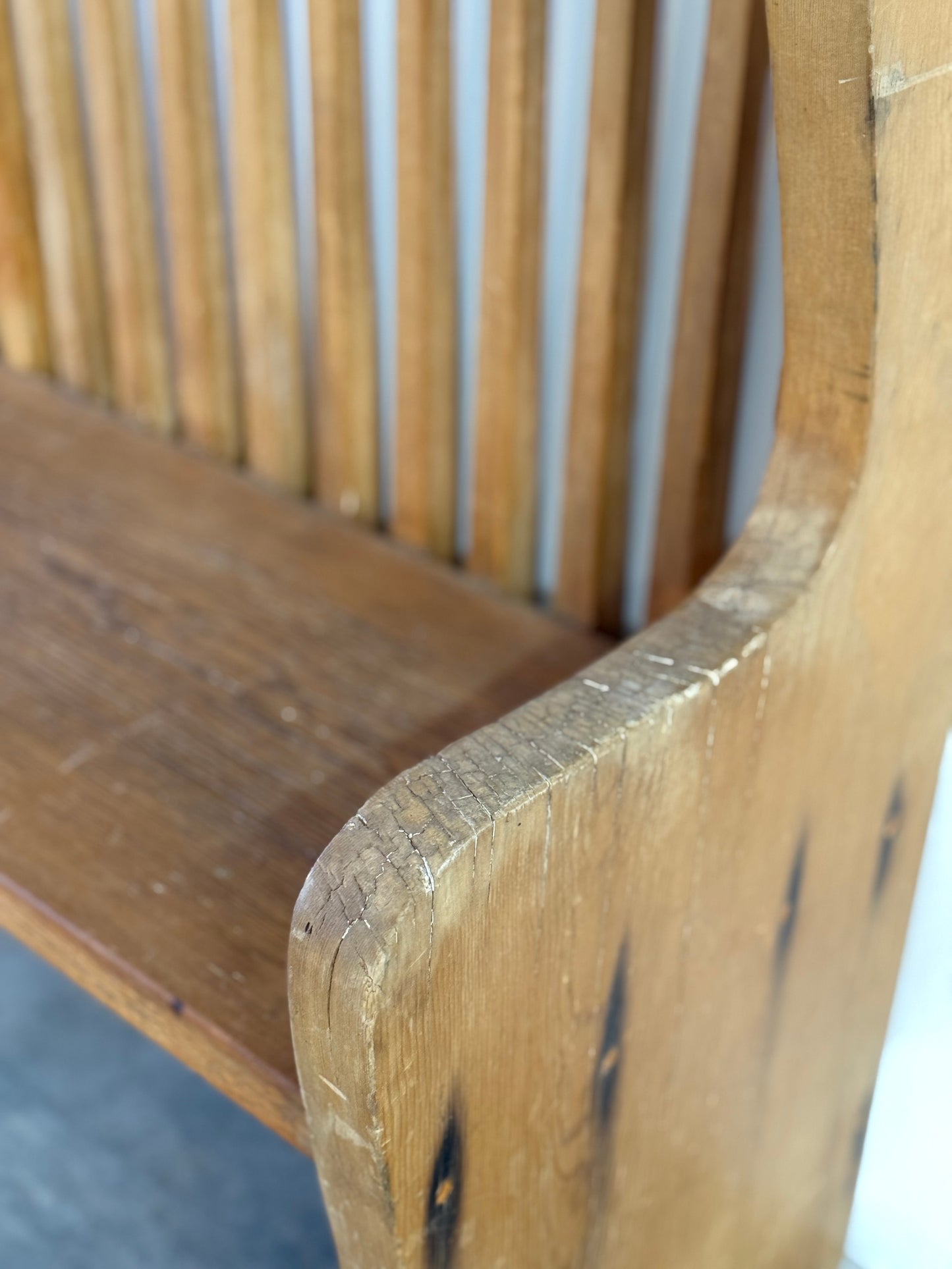 Antique English Pine Bench