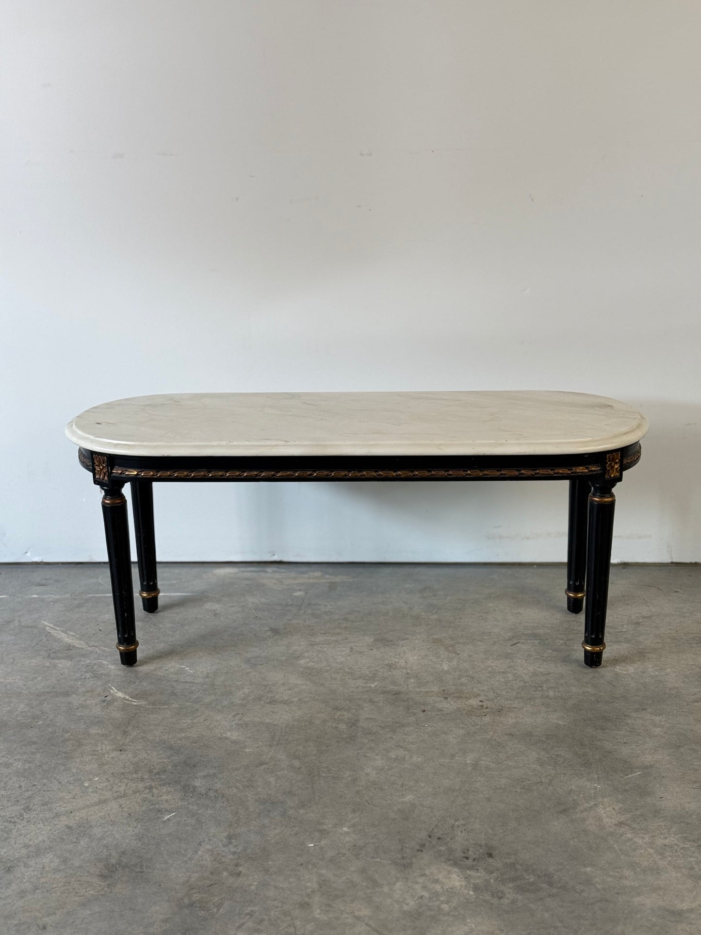 Louis XVI Style Marble Top Low Table
