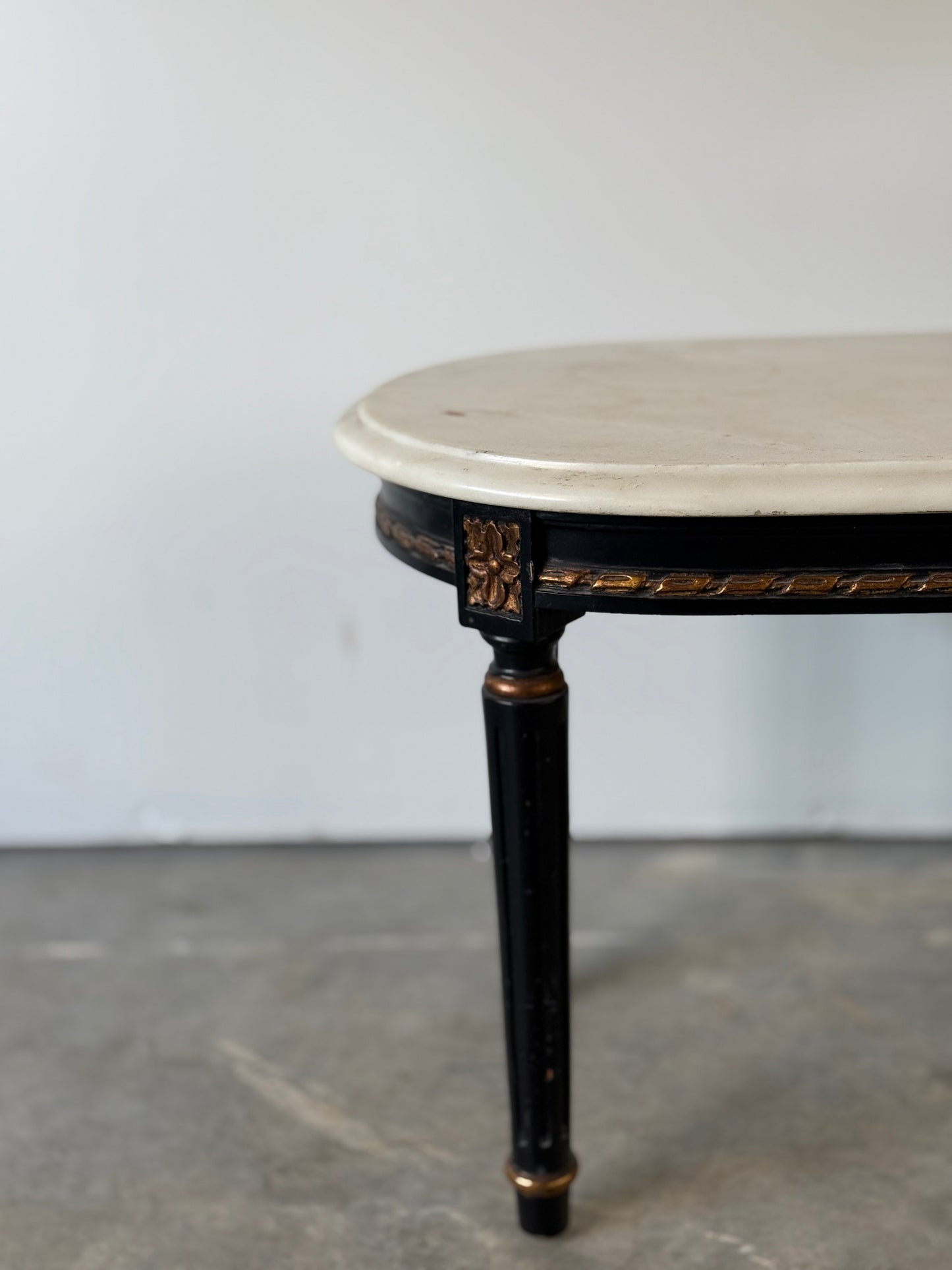 Louis XVI Style Marble Top Low Table