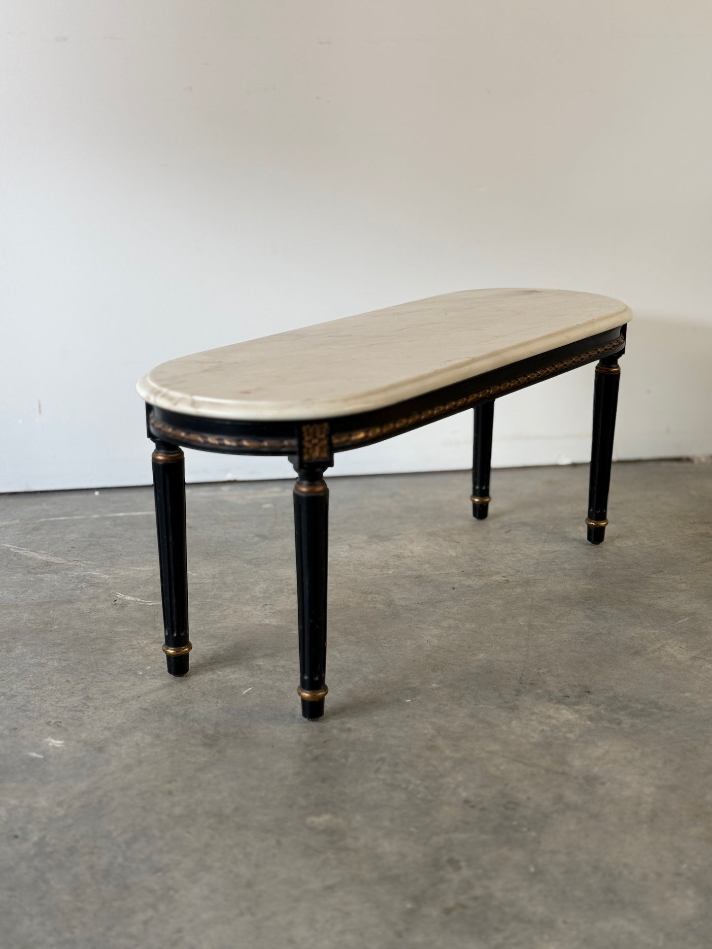 Louis XVI Style Marble Top Low Table