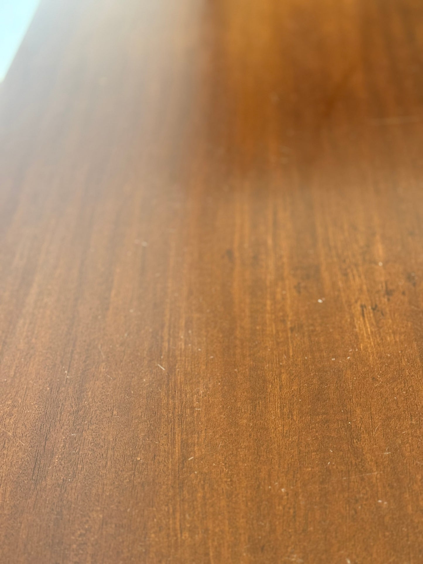 Vintage Mahogany Demi-Lune Console Table