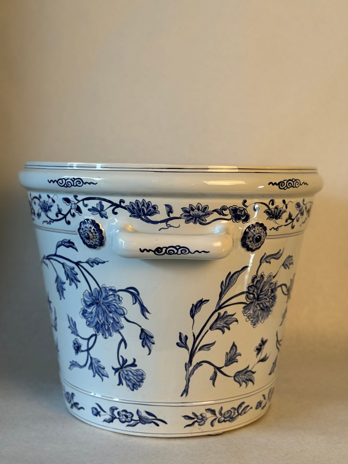 A Tiffany & Co. Faience Blue and White Jardinere