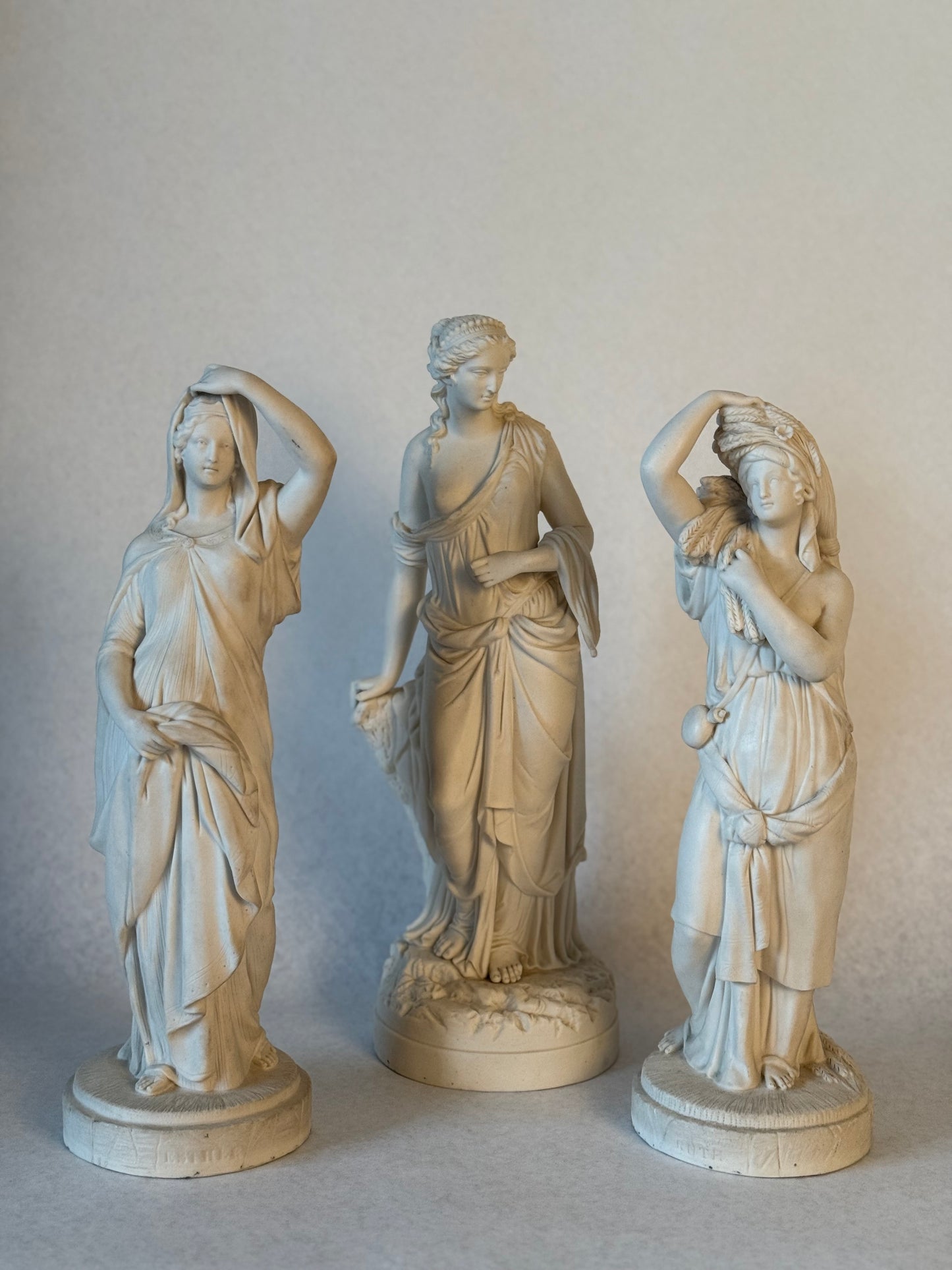 Vintage Parisian Bisque Figures. Classical