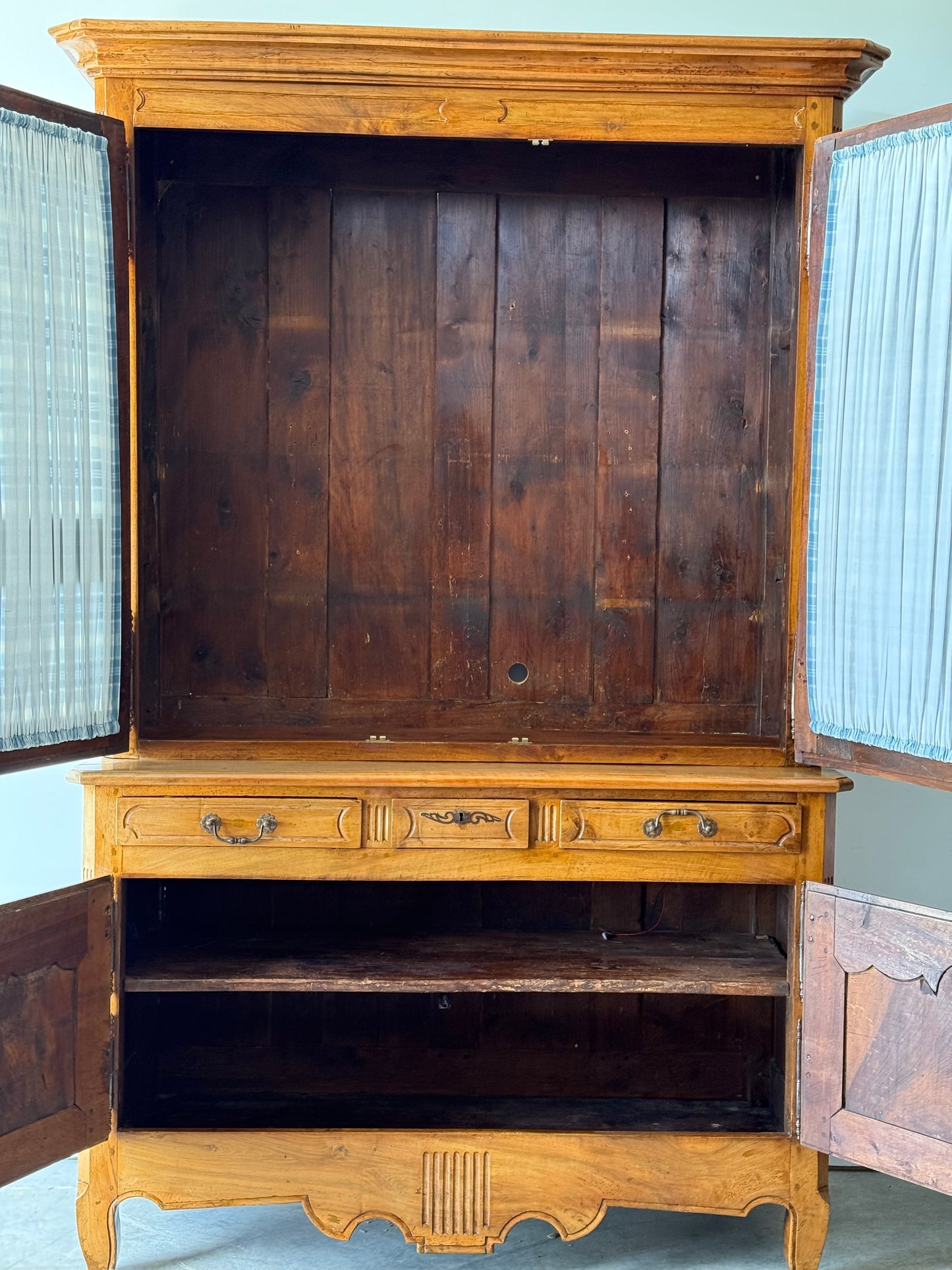 Louis XV Provincial Walnut Bibliotheque, France 18th C.