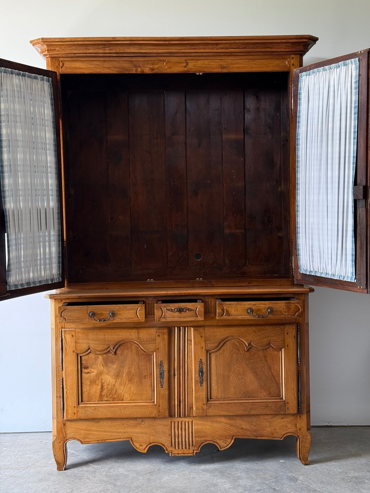 Louis XV Provincial Walnut Bibliotheque, France 18th C.