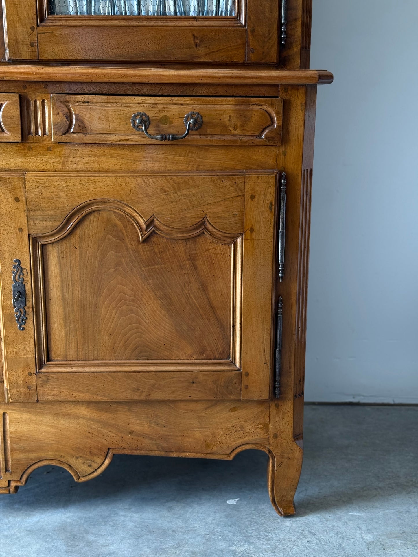 Louis XV Provincial Walnut Bibliotheque, France 18th C.