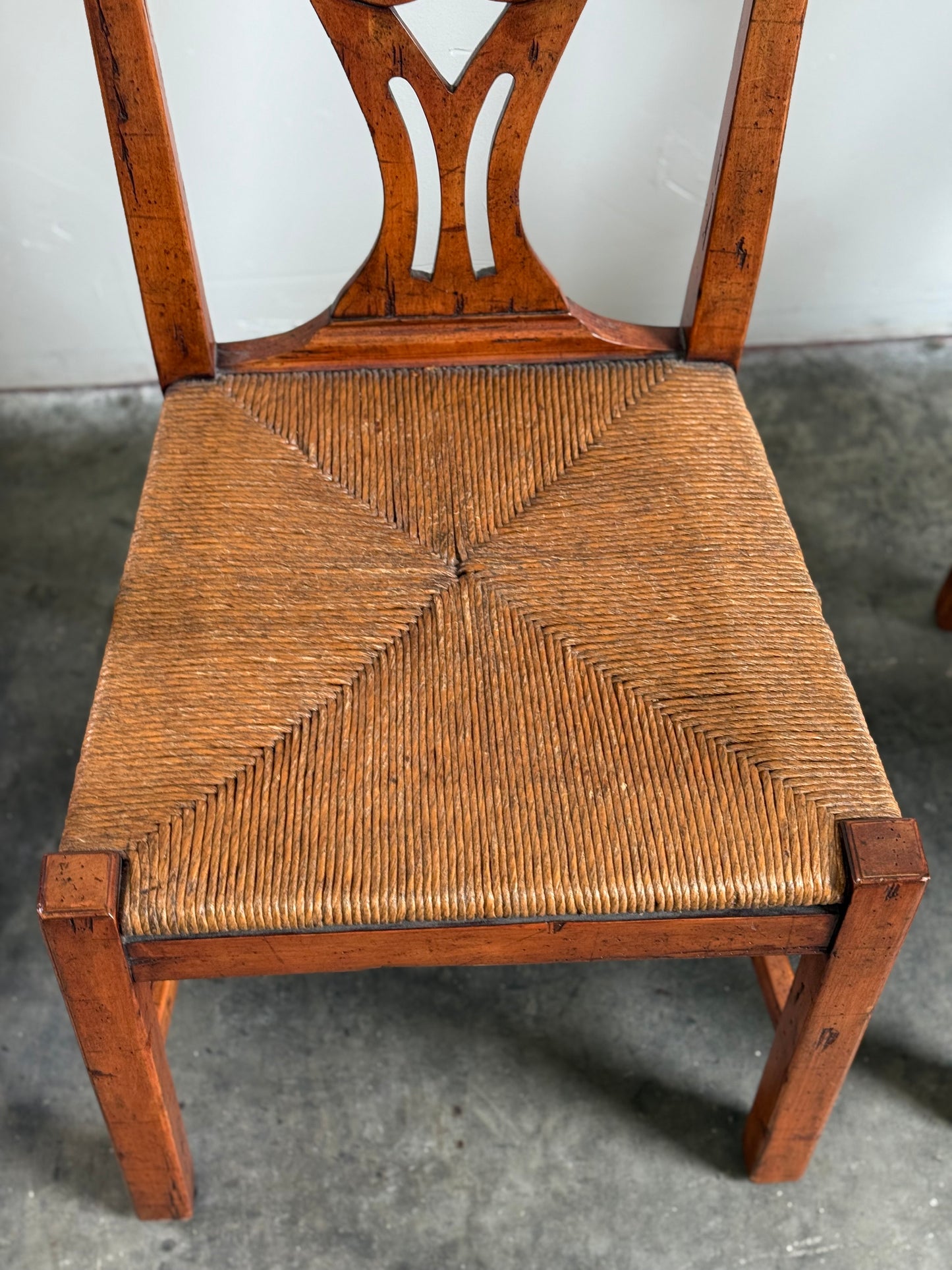 Beautiful Vintage Carved Dining Chairs Set of 4