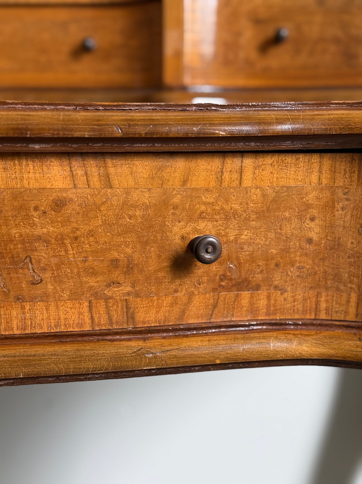 Louis XV Style Bonheur du Jour Serpentine Desk
