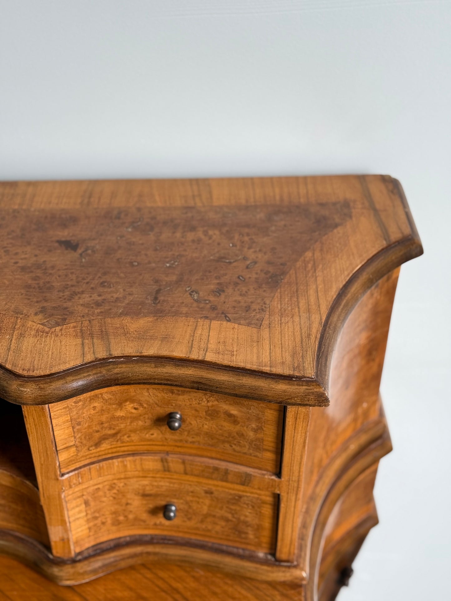 Louis XV Style Bonheur du Jour Serpentine Desk
