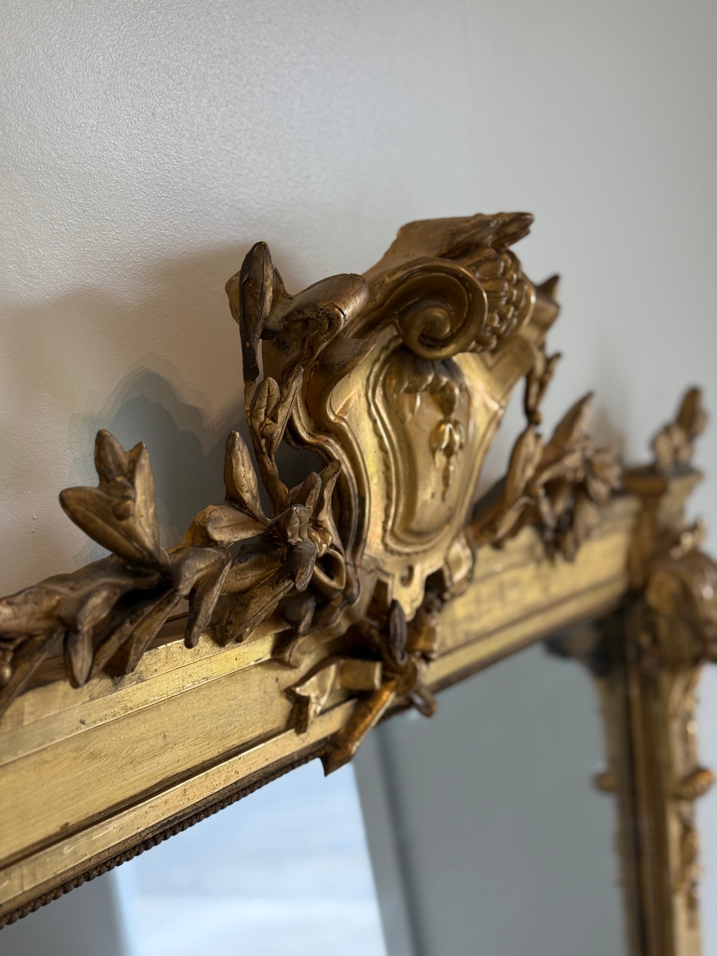 Large Louis XVl Gilt Mirror
