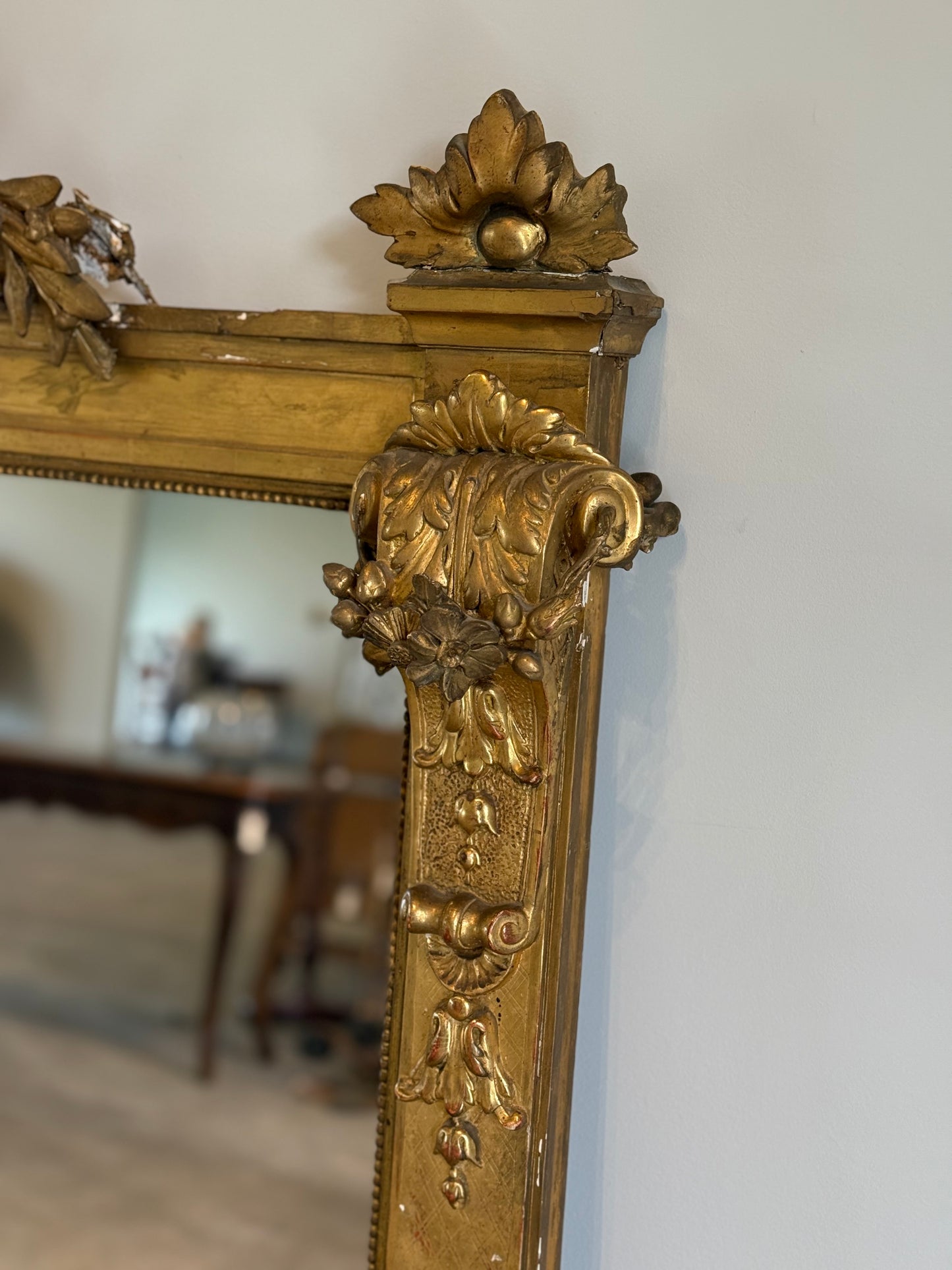 Large Louis XVl Gilt Mirror