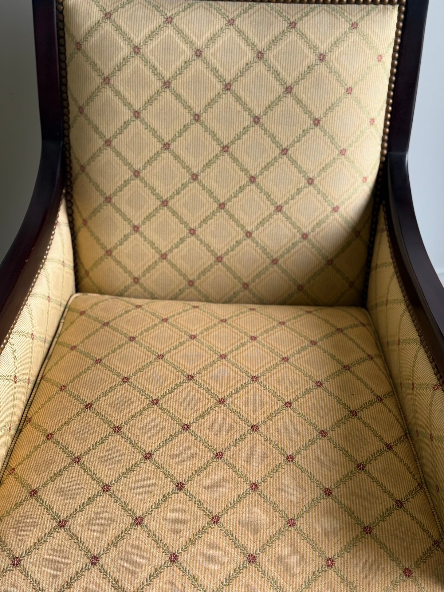 Pair of Kravet French Empire Style Chairs.