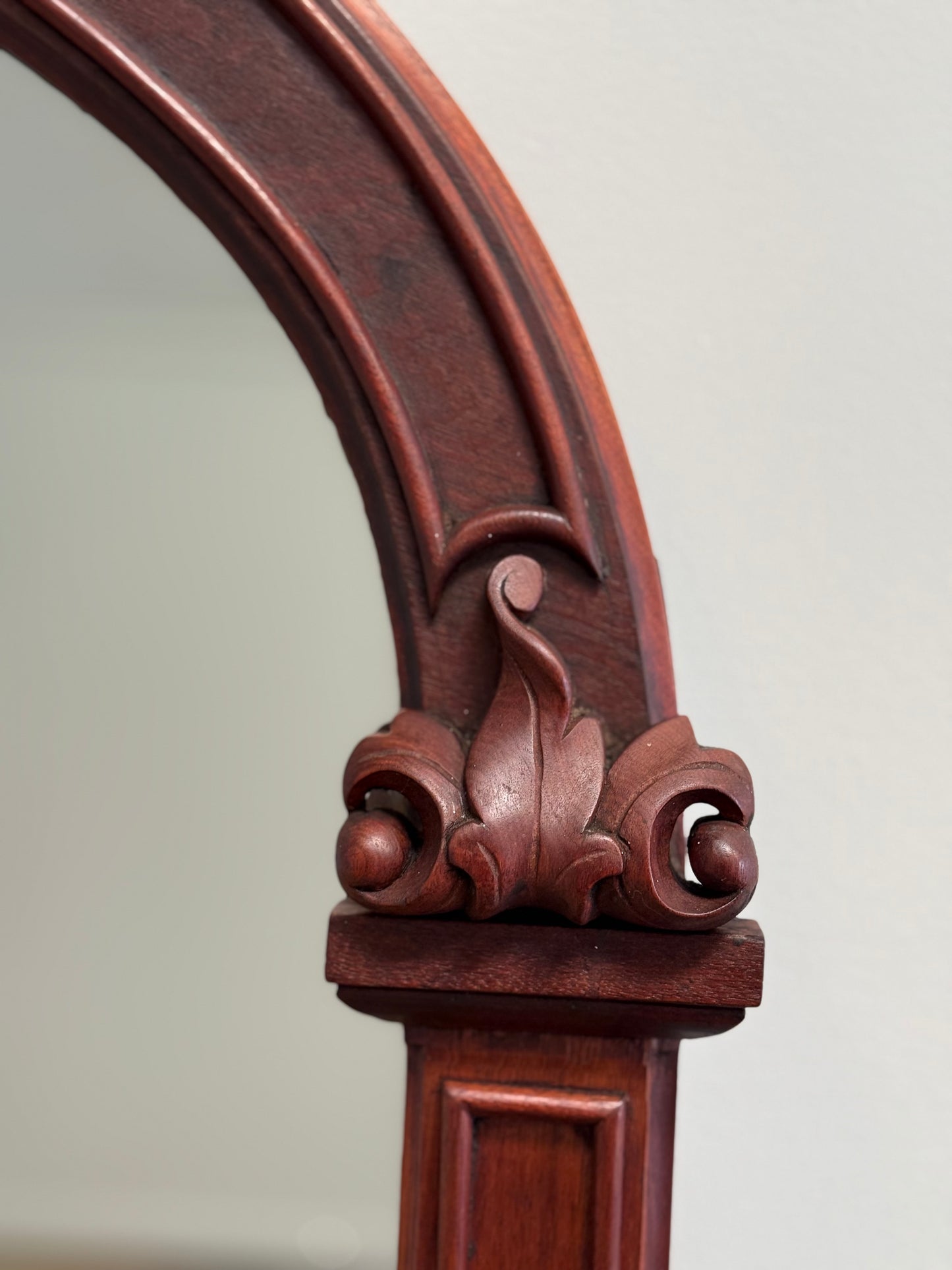 Antique Over Mantle or Wall Mirror. Boston 19th C.