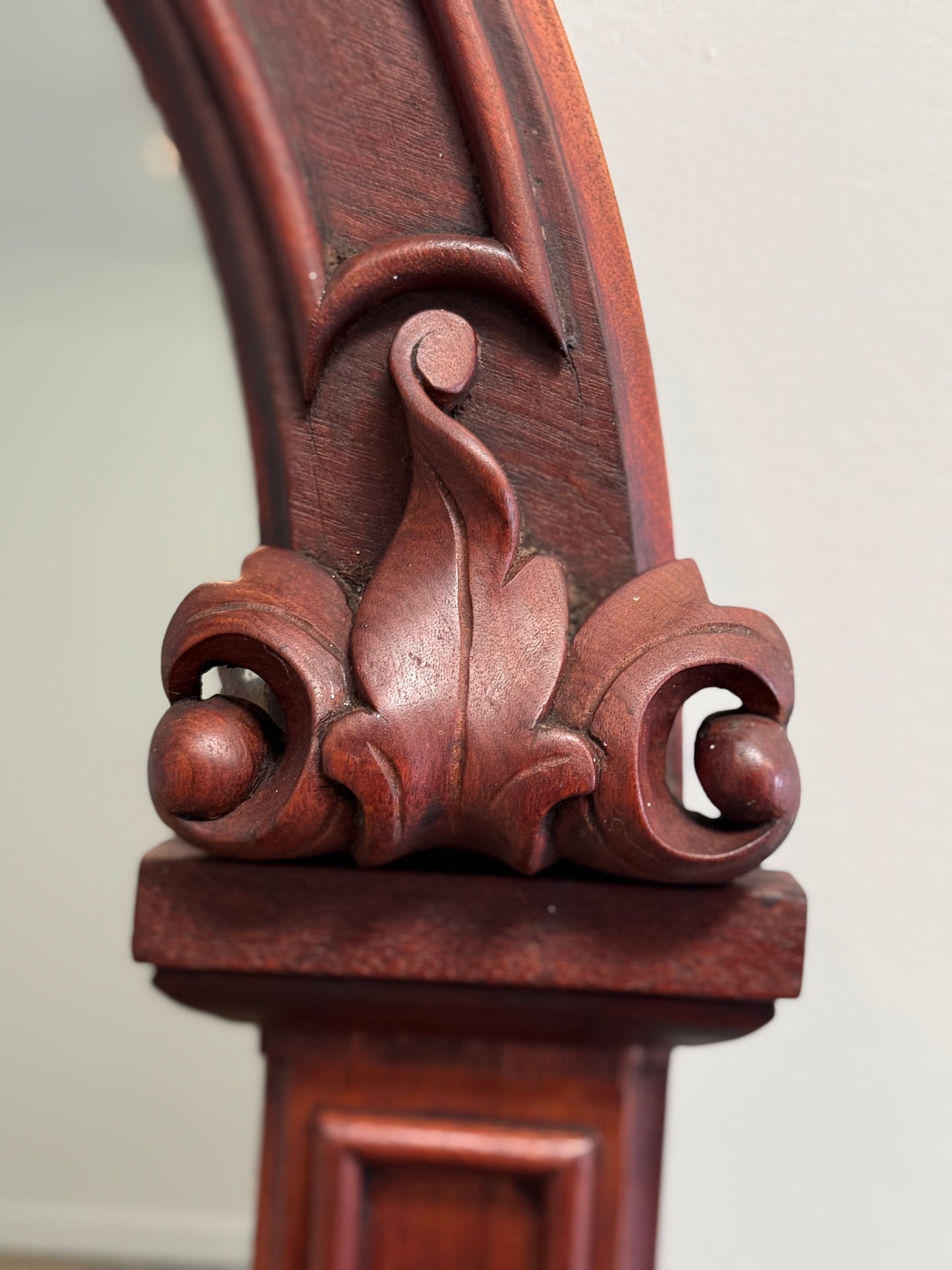 Antique Over Mantle or Wall Mirror. Boston 19th C.