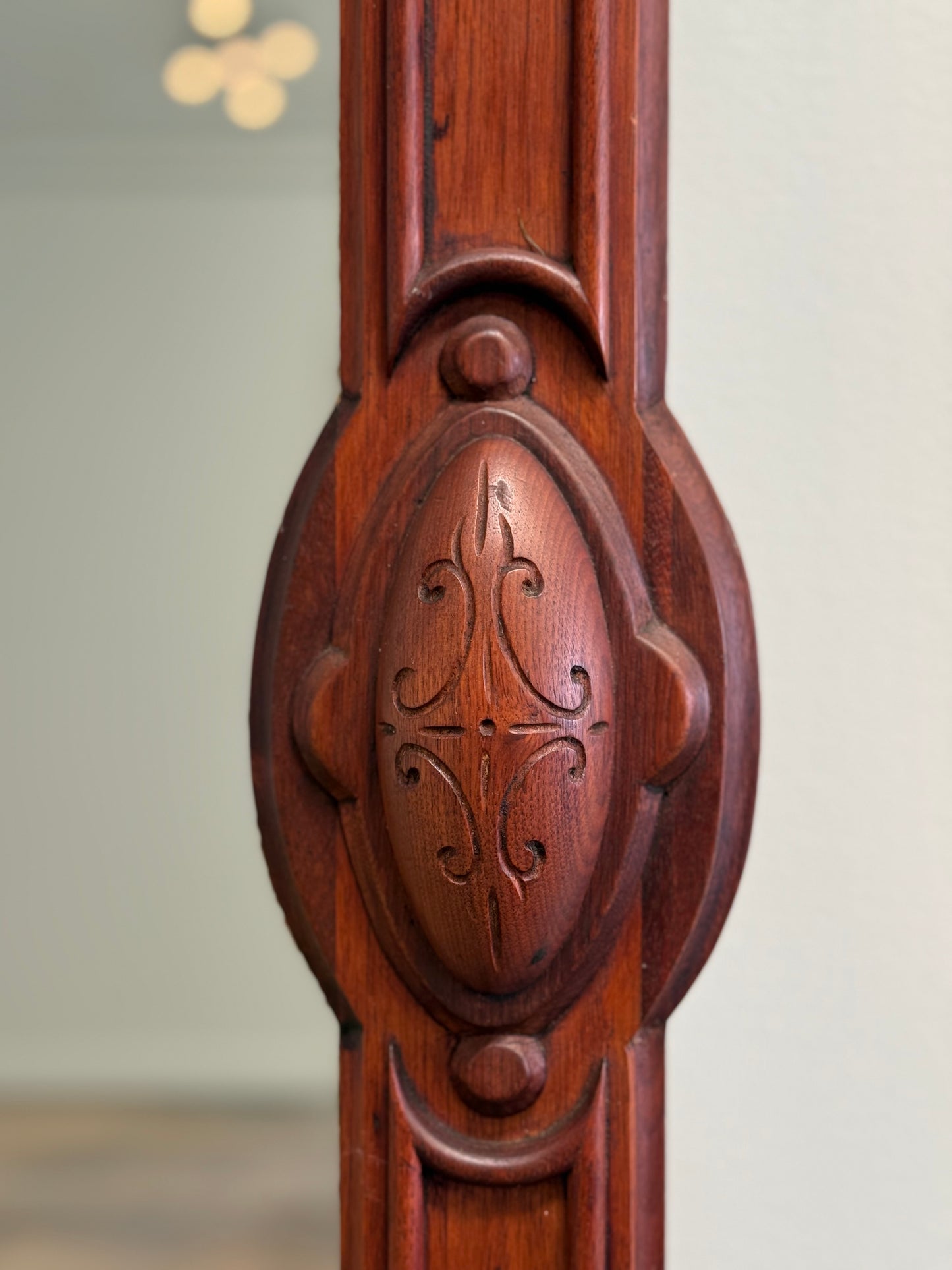 Antique Over Mantle or Wall Mirror. Boston 19th C.
