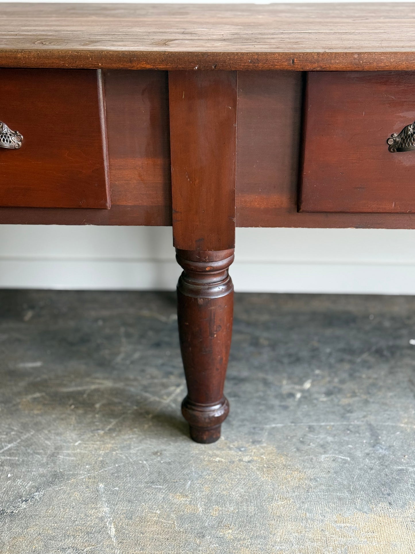 Large Antique Country Store Table