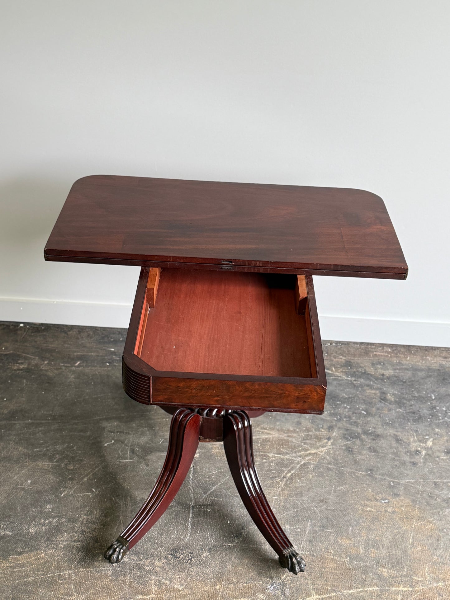 Vintage Empire Mahogany Card table