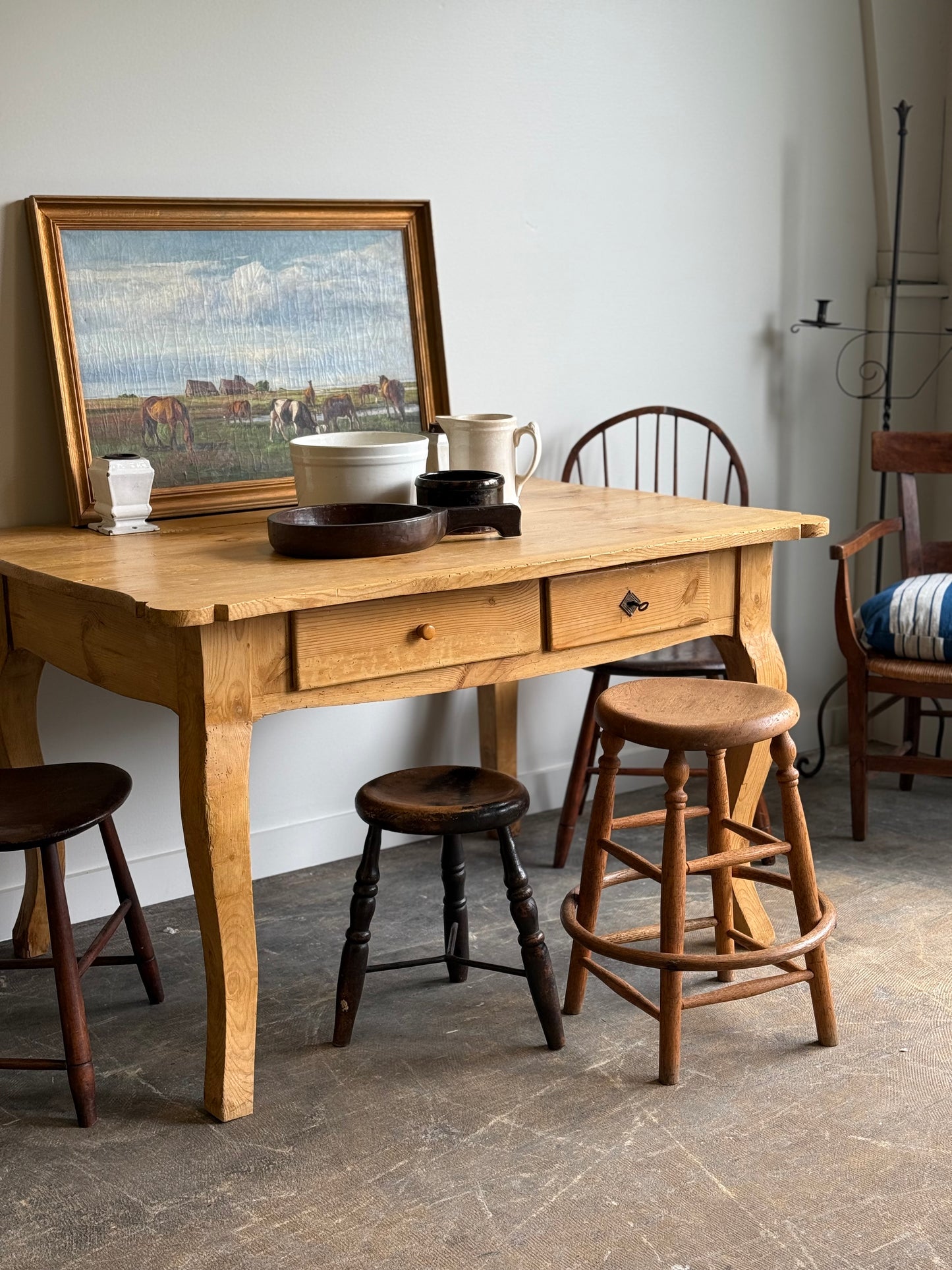 19th Century French Pine Table