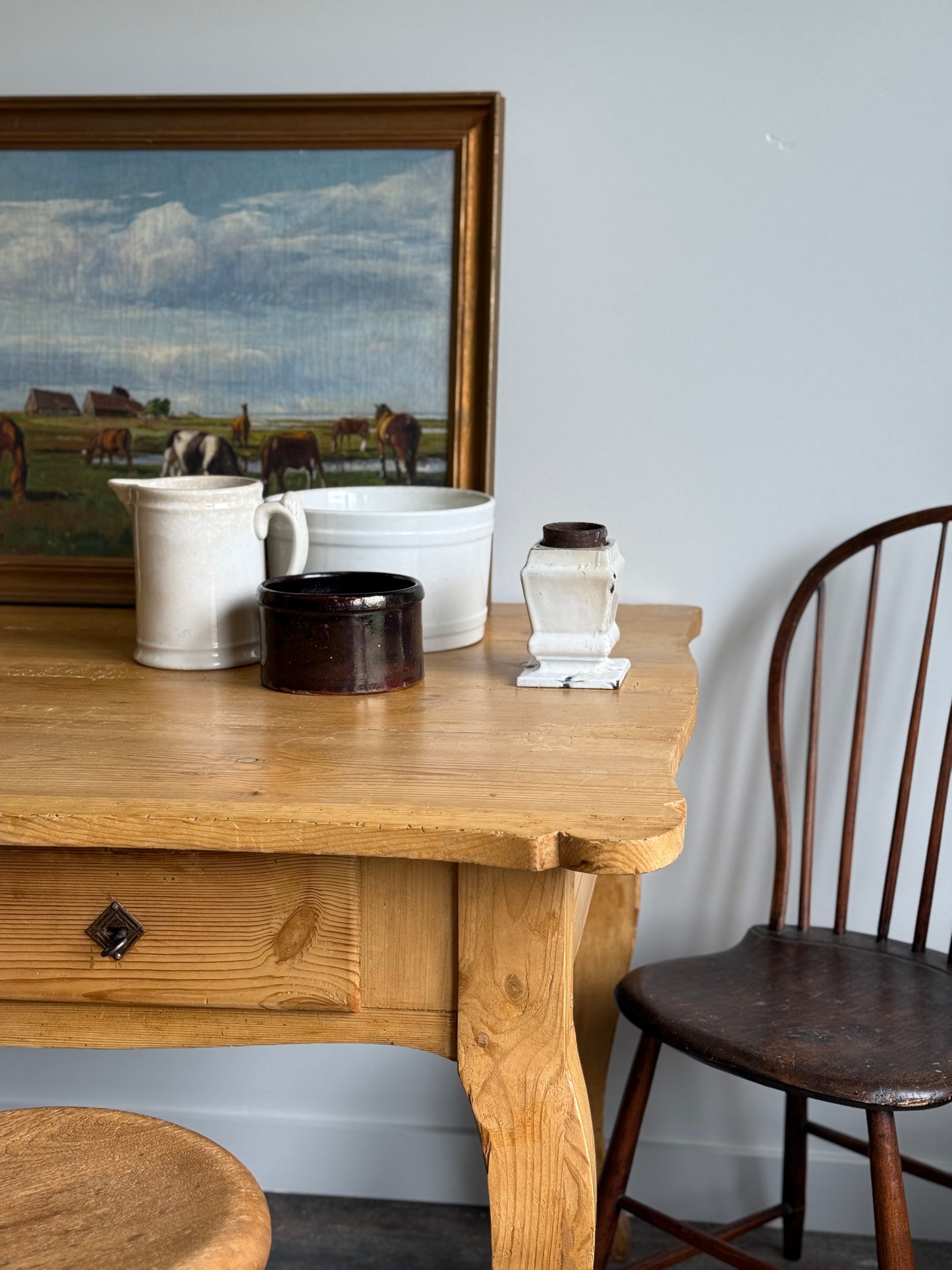 19th Century French Pine Table