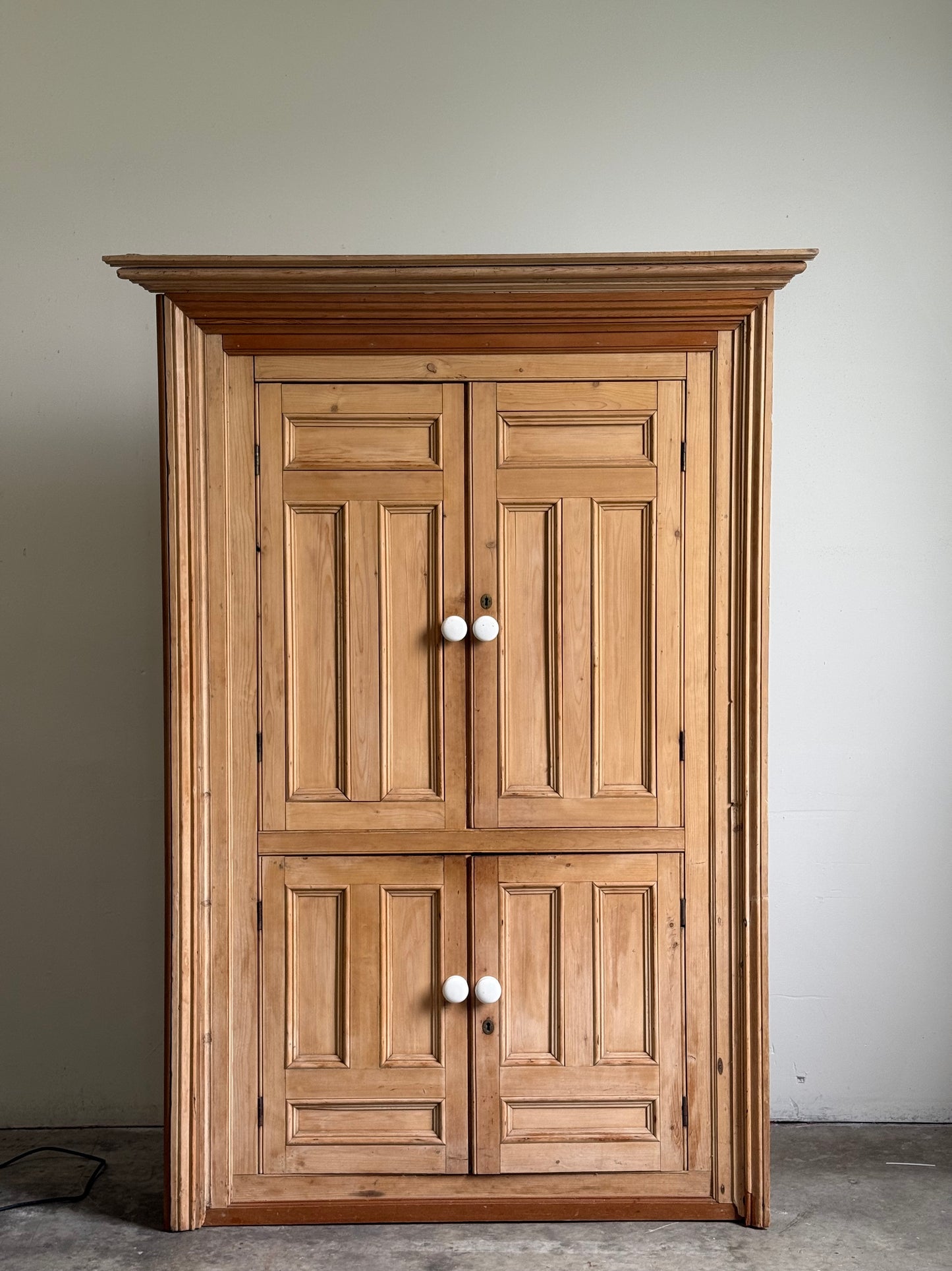 Antique Pine Corner Cupboard