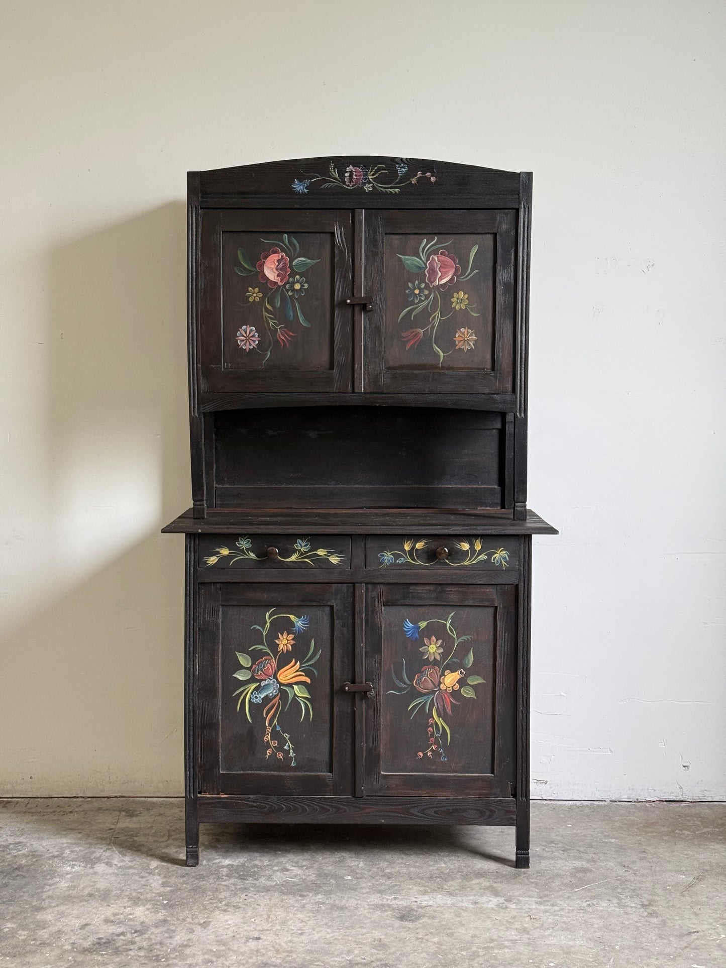 Vintage Dutch Painted Sideboard