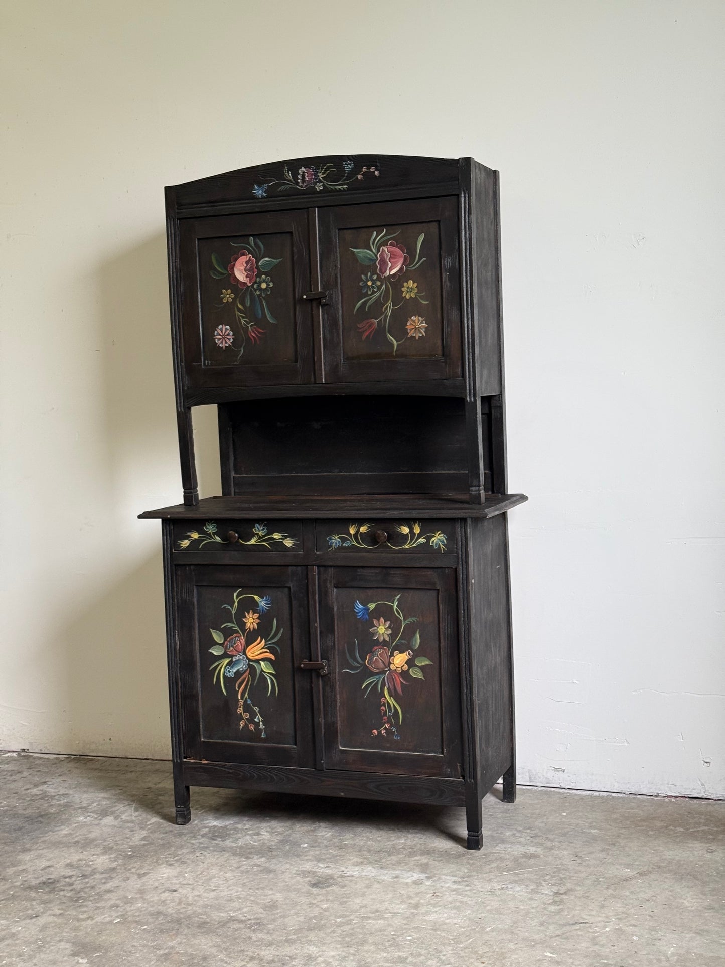 Vintage Dutch Painted Sideboard