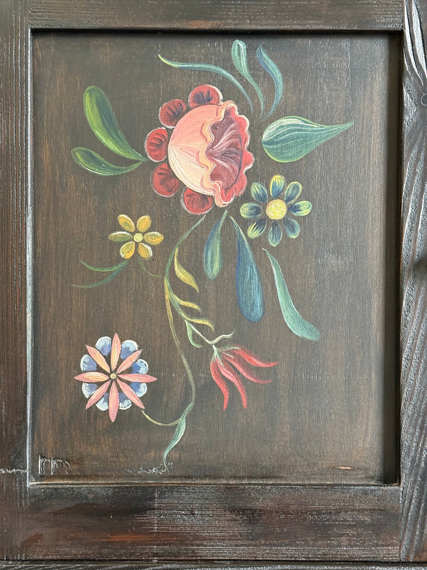 Vintage Dutch Painted Sideboard