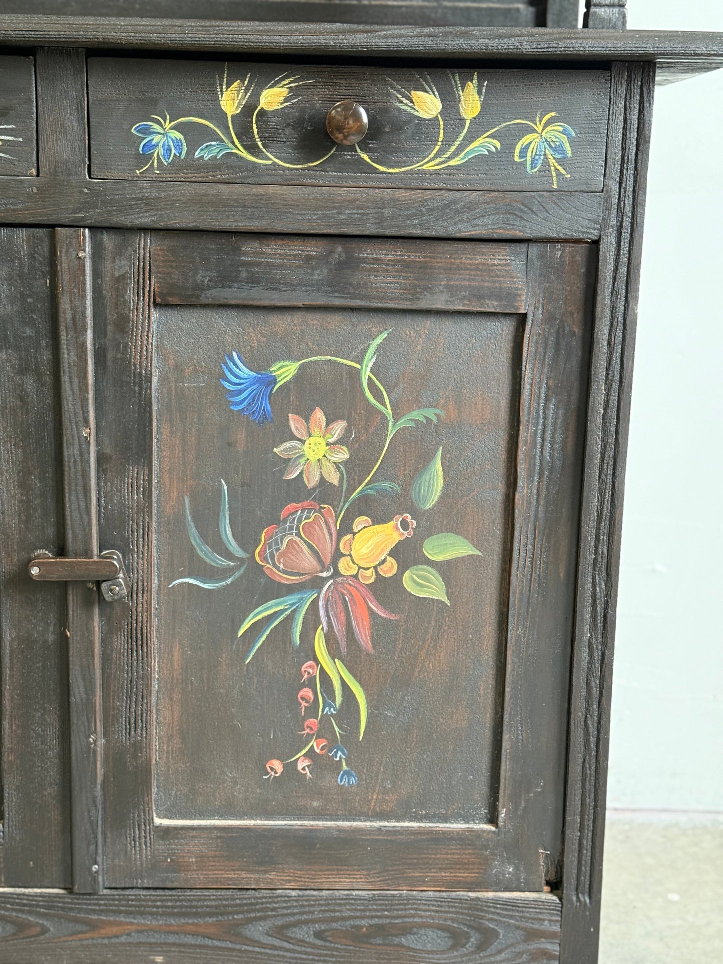 Vintage Dutch Painted Sideboard