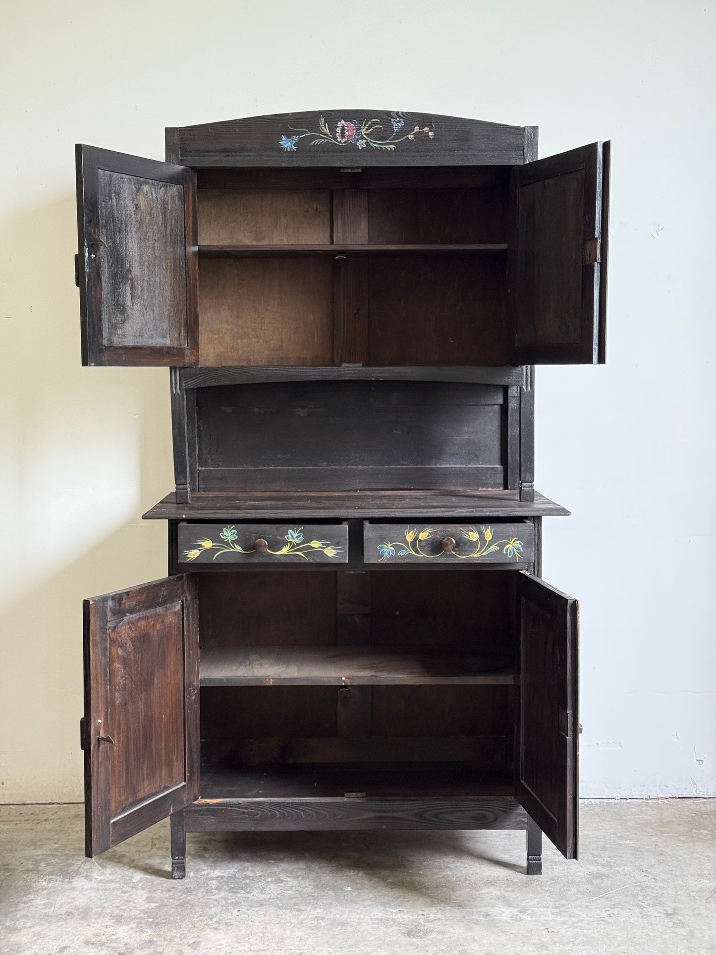 Vintage Dutch Painted Sideboard