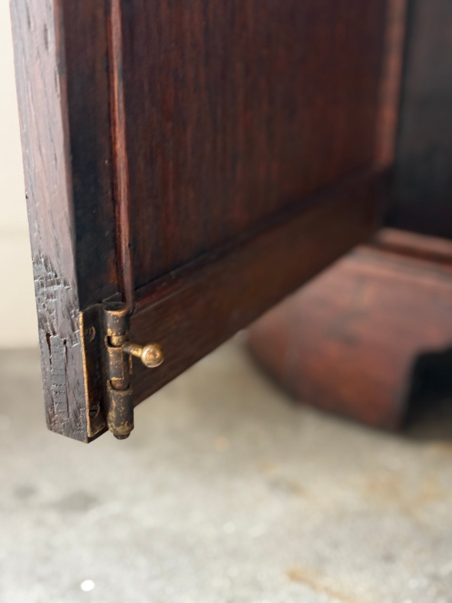 George III Oak Corner Cupboard