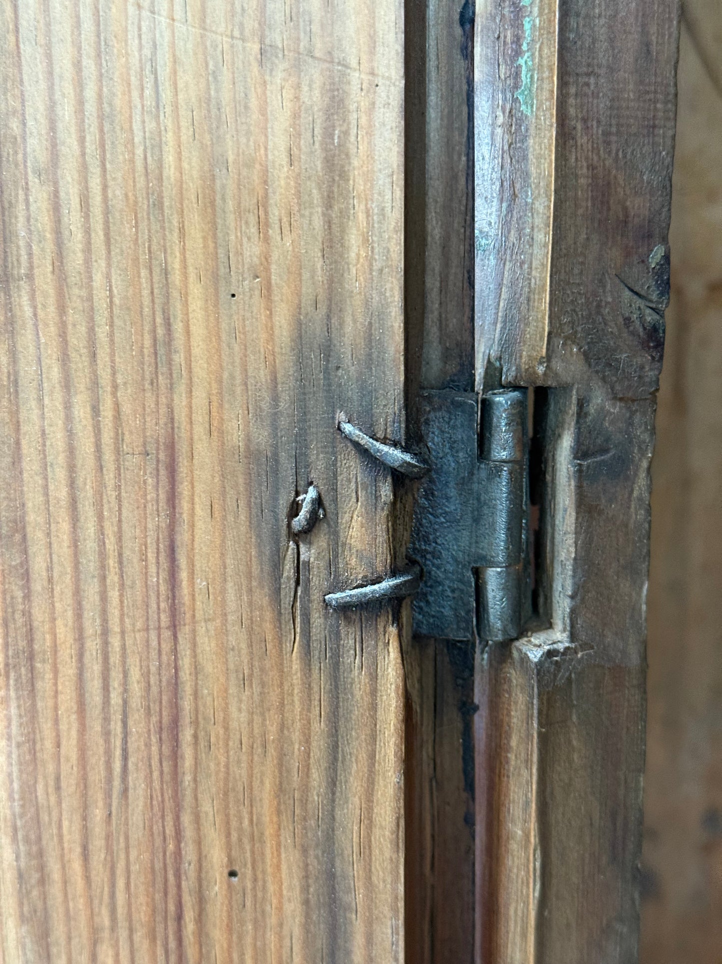 Antique Portuguese Scrubbed Pine Cabinet