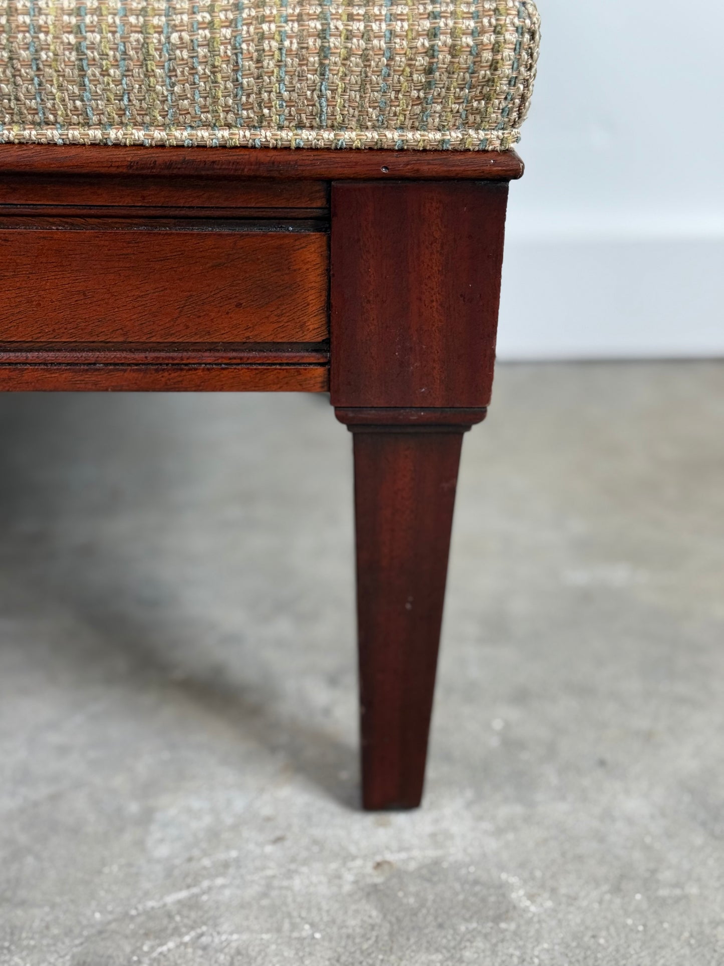Very Nice Wood and Upholstered Bench